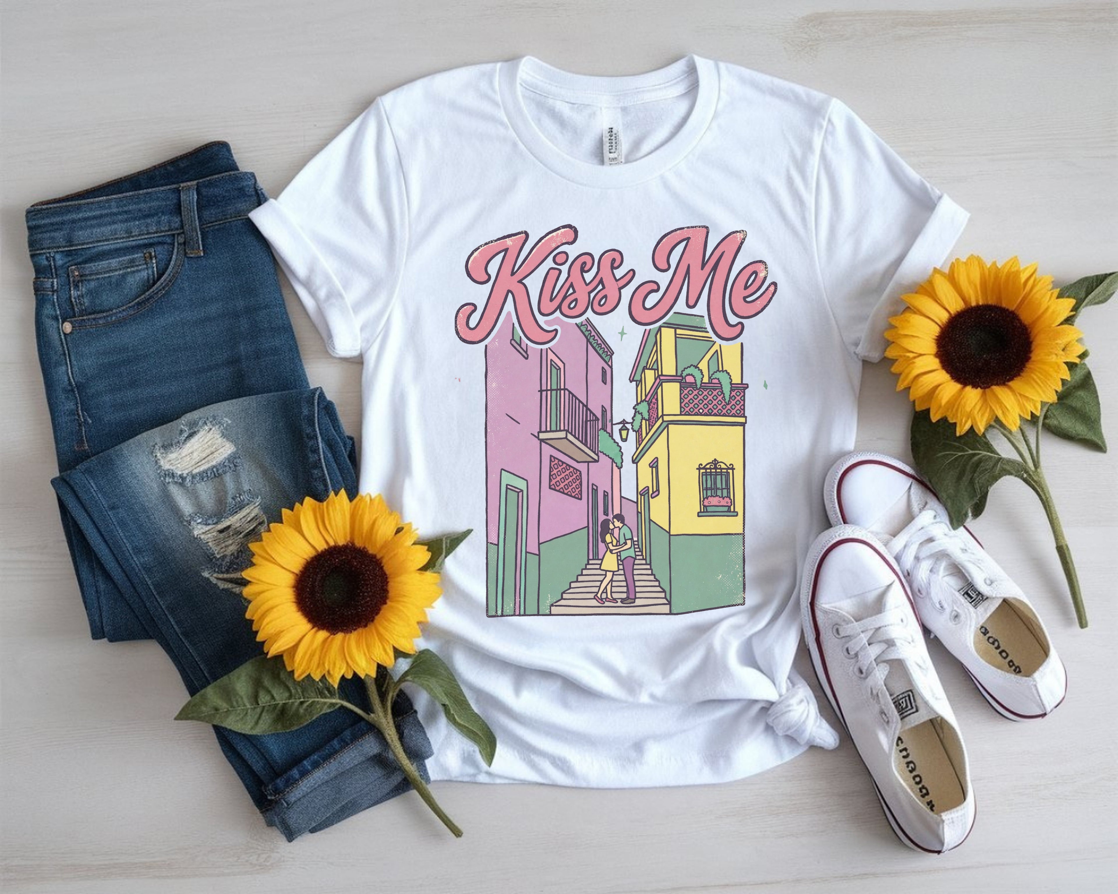Minimalist Balcony Kiss Shirt