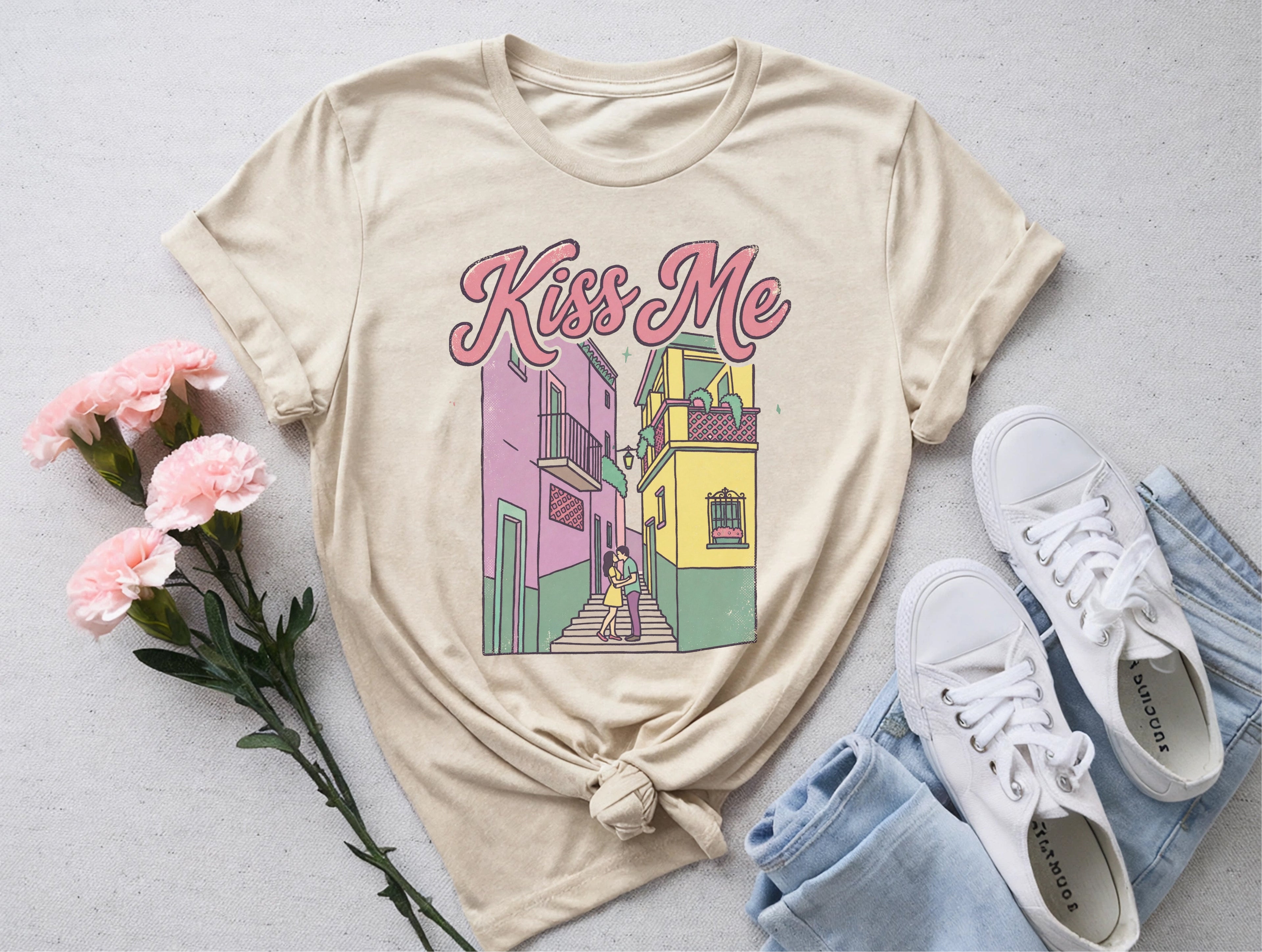 Minimalist Balcony Kiss Shirt