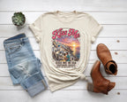 Romantic Santorini Greece Sunset Tee