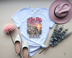 Romantic Santorini Greece Sunset Tee
