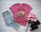 Romantic Santorini Greece Sunset Tee