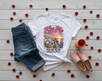 Romantic Santorini Greece Sunset Tee