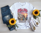 Romantic Santorini Greece Sunset Tee