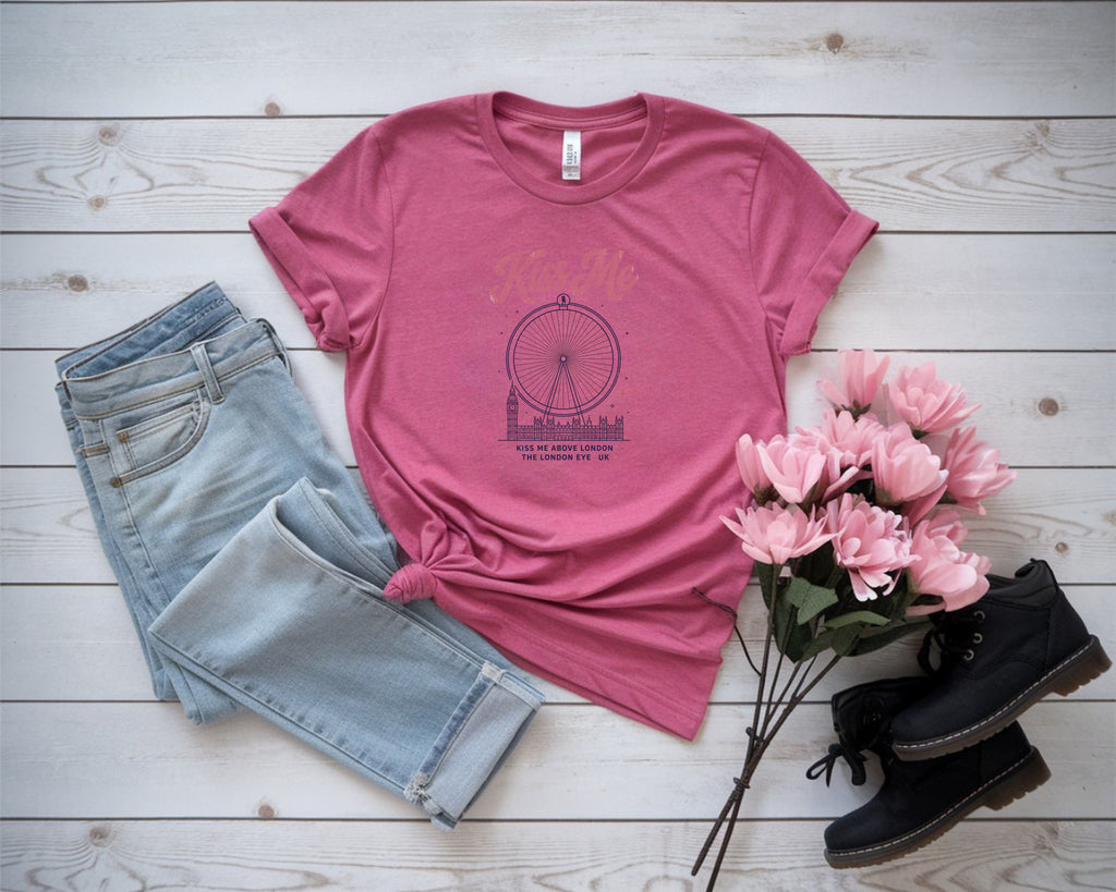 England Retro London Eye Travel T-Shirt