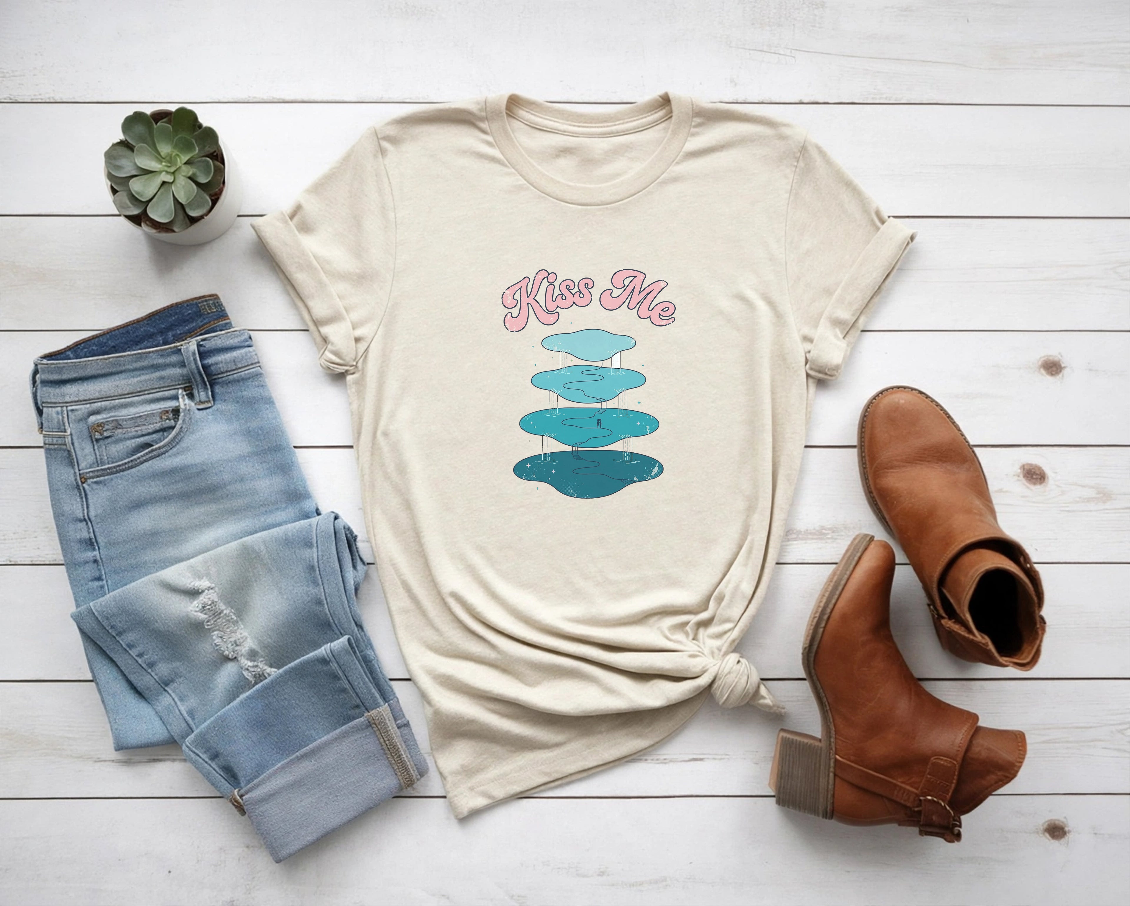 Steal a Kiss Blue Lagoon Shirt