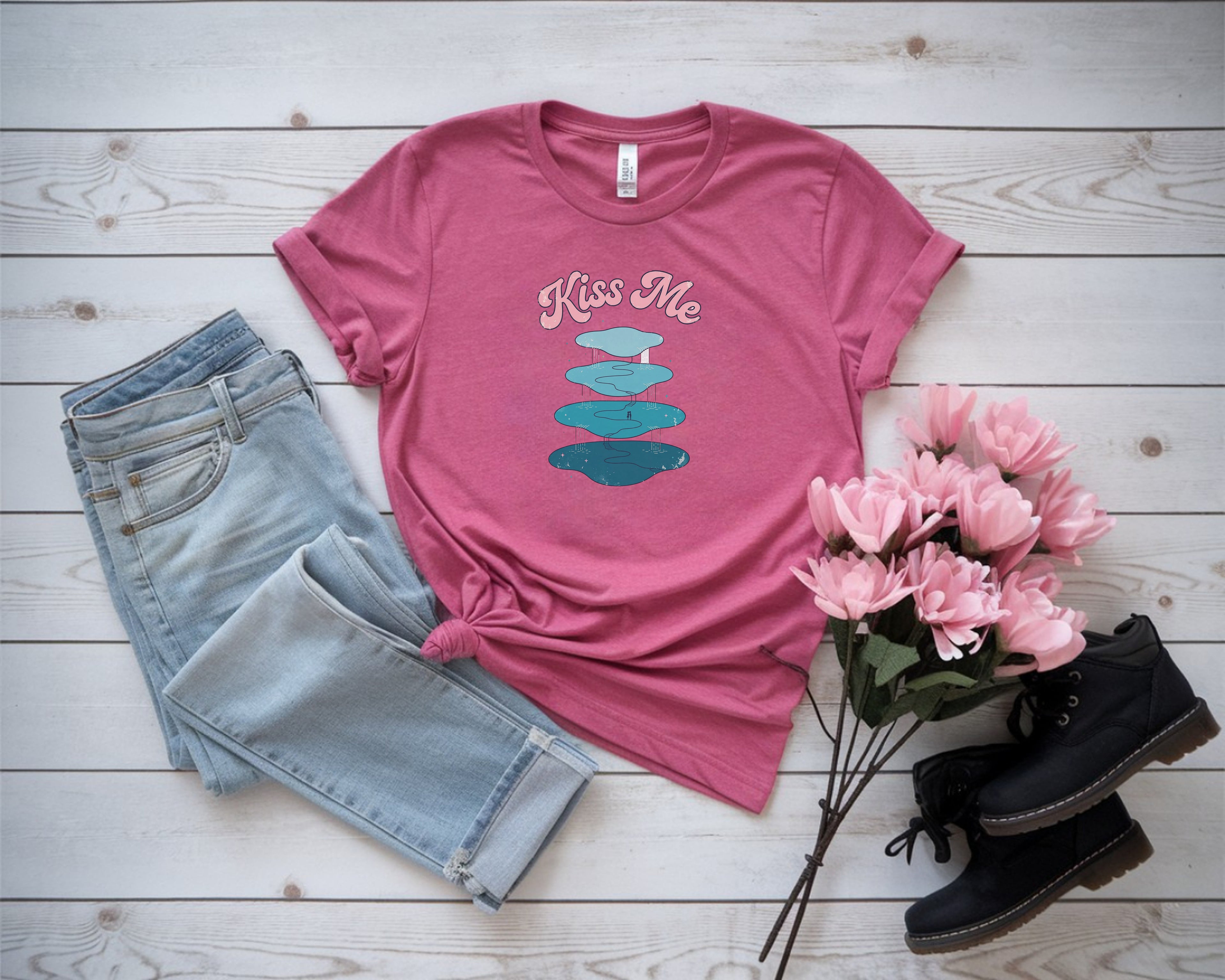 Steal a Kiss Blue Lagoon Shirt