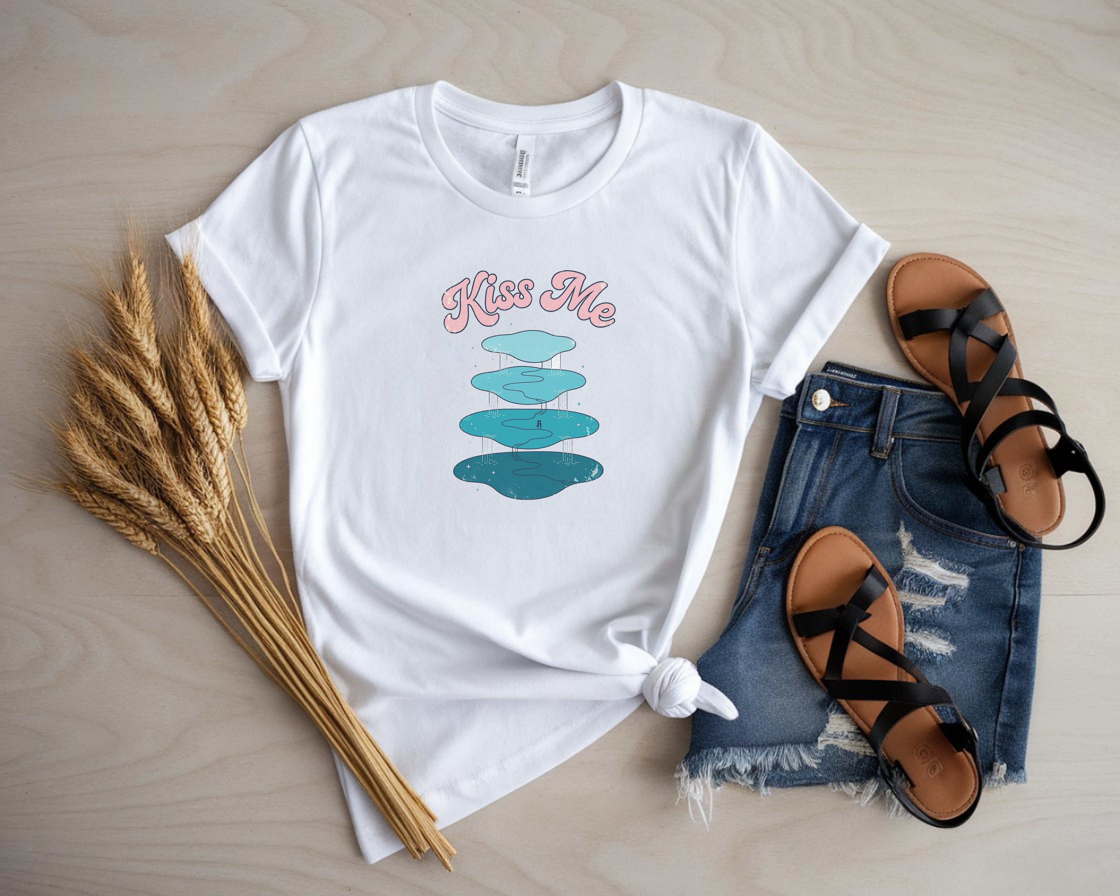 Steal a Kiss Blue Lagoon Shirt