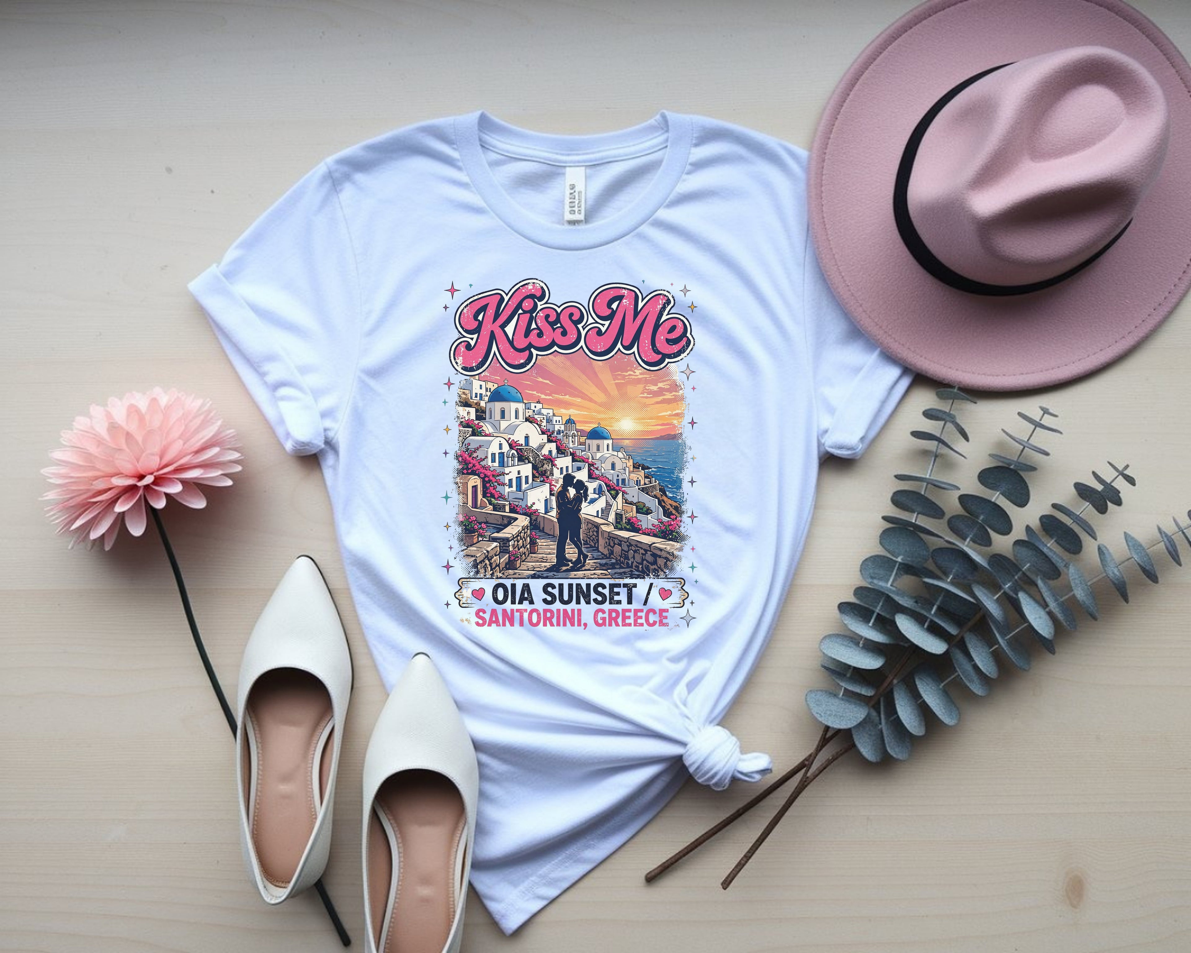Santorini Oia Sunset Shirt
