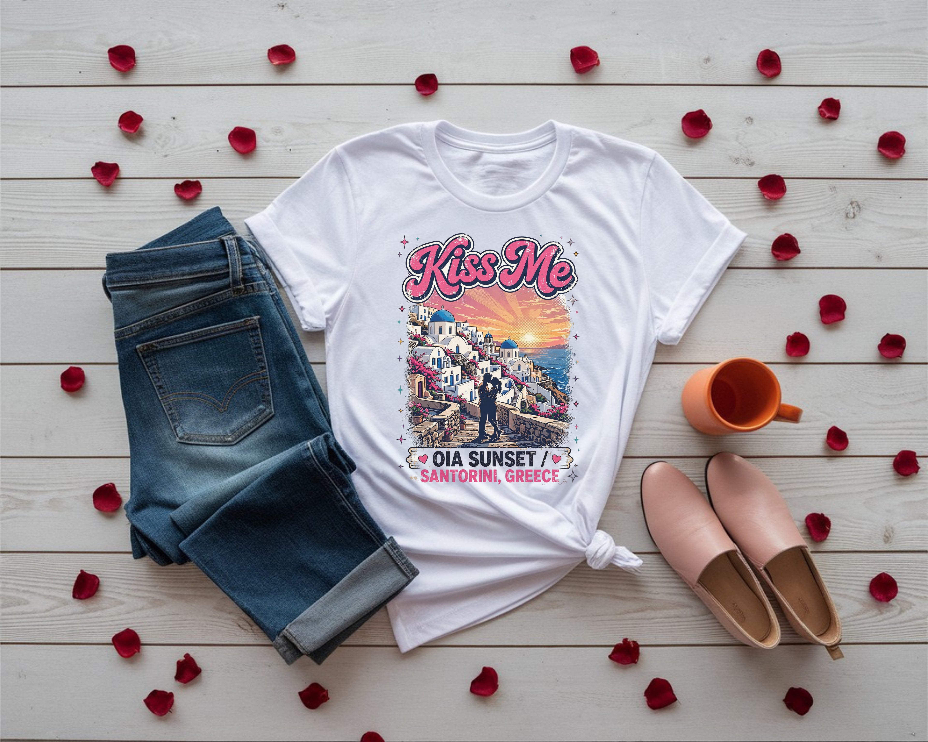 Santorini Oia Sunset Shirt