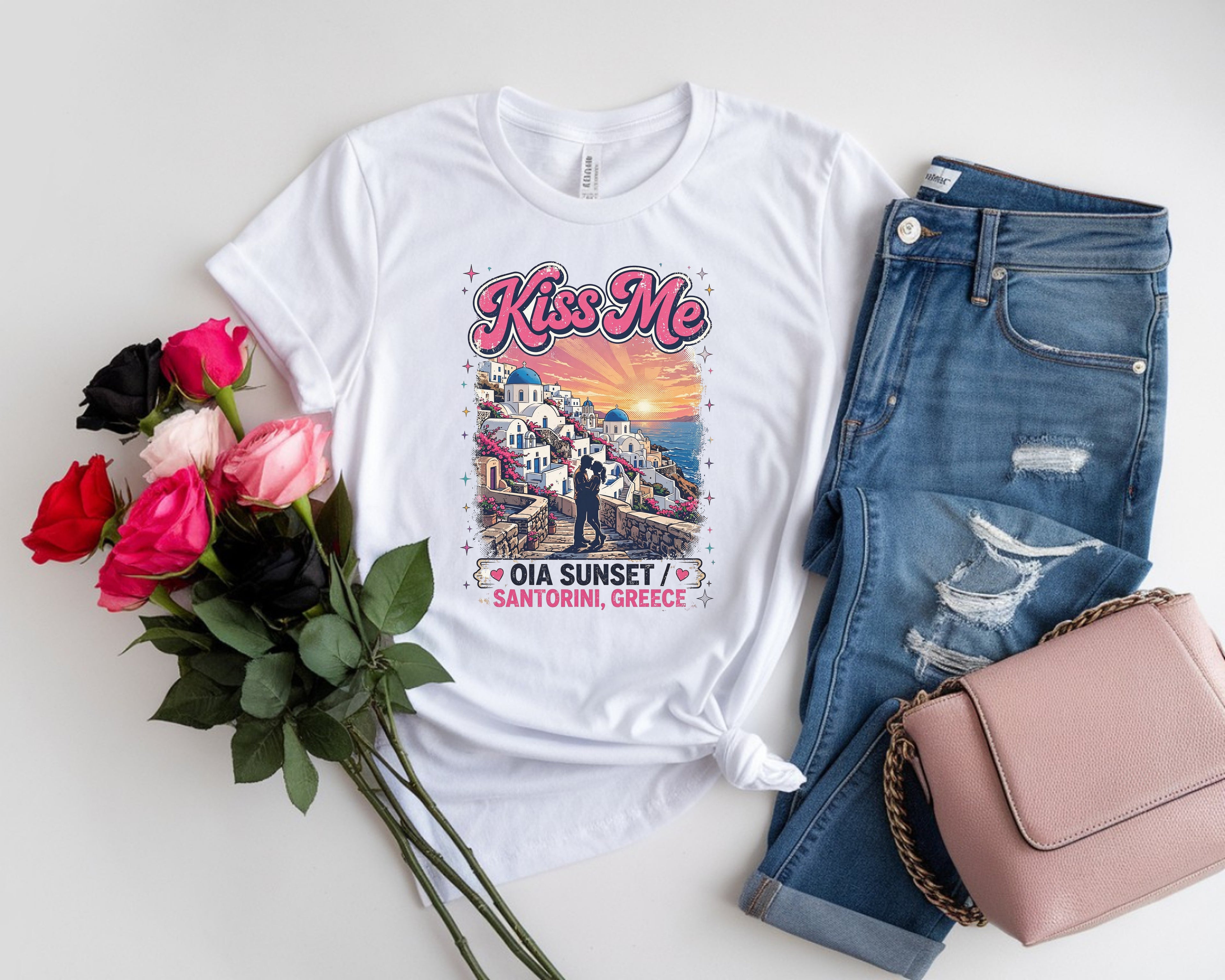 Santorini Oia Sunset Shirt