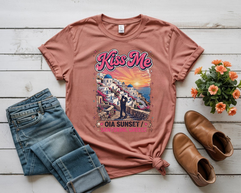 Santorini Oia Sunset Shirt