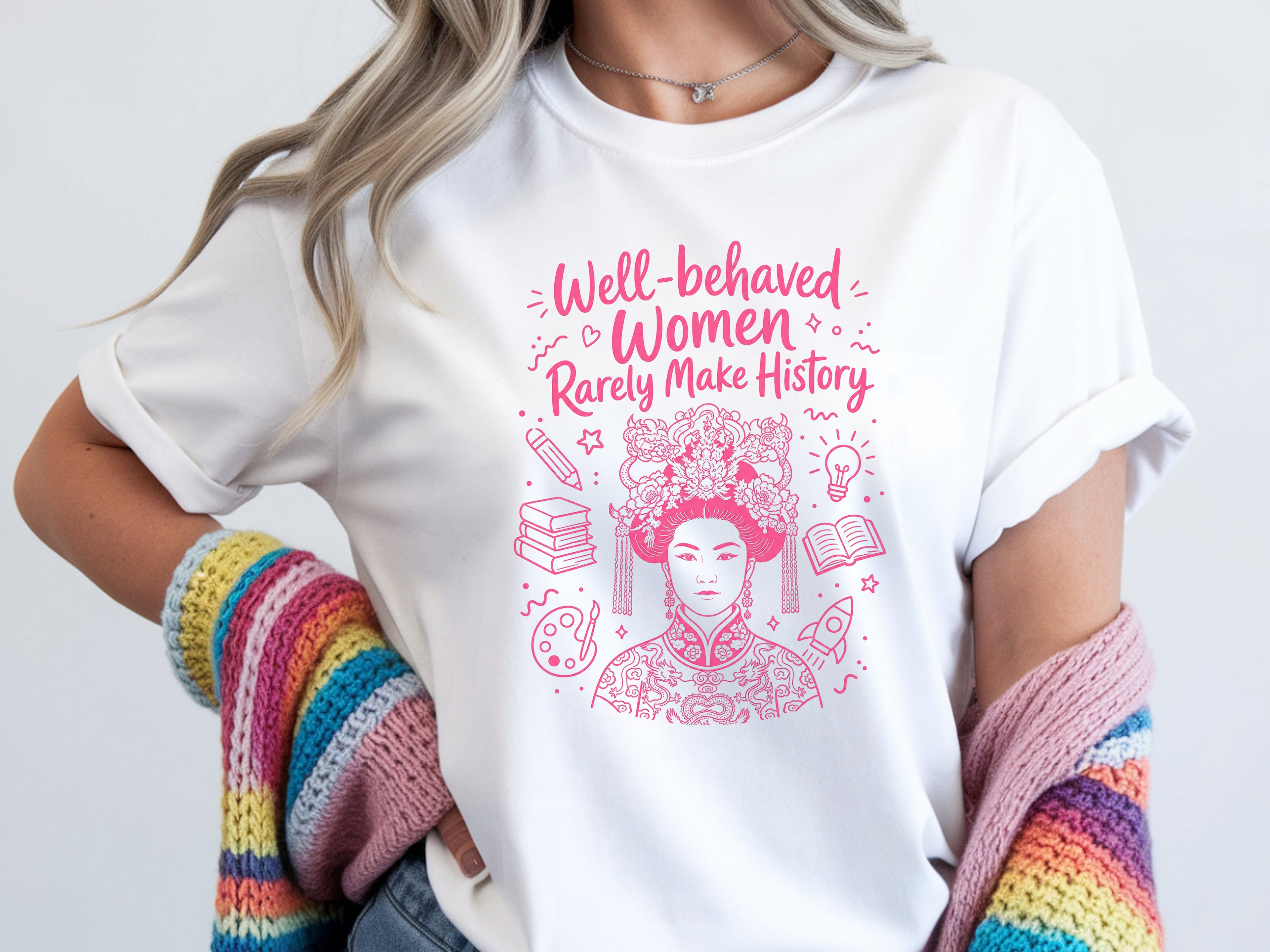 Pink Wu Zetian Make History Tee