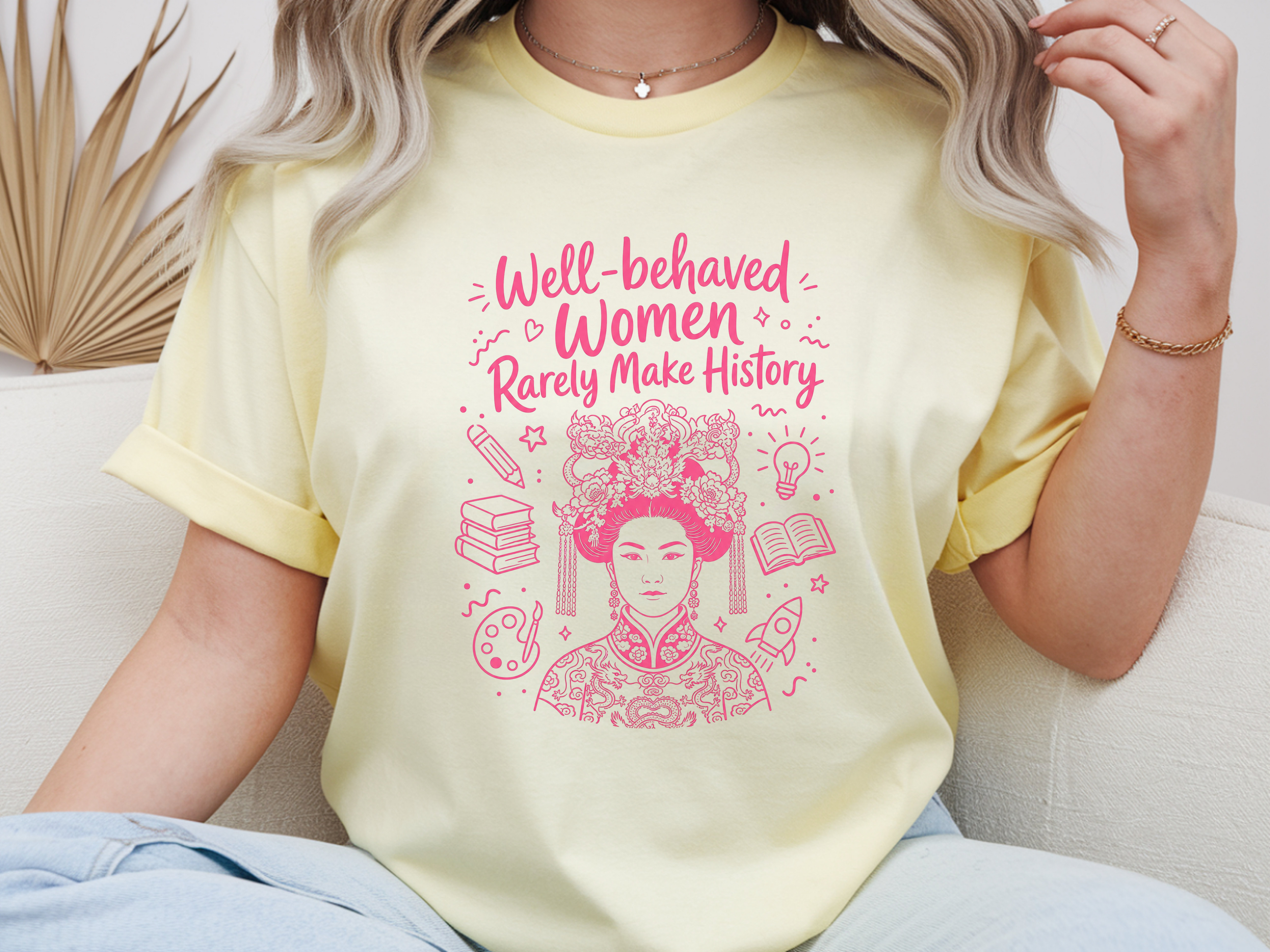 Pink Wu Zetian Make History Tee