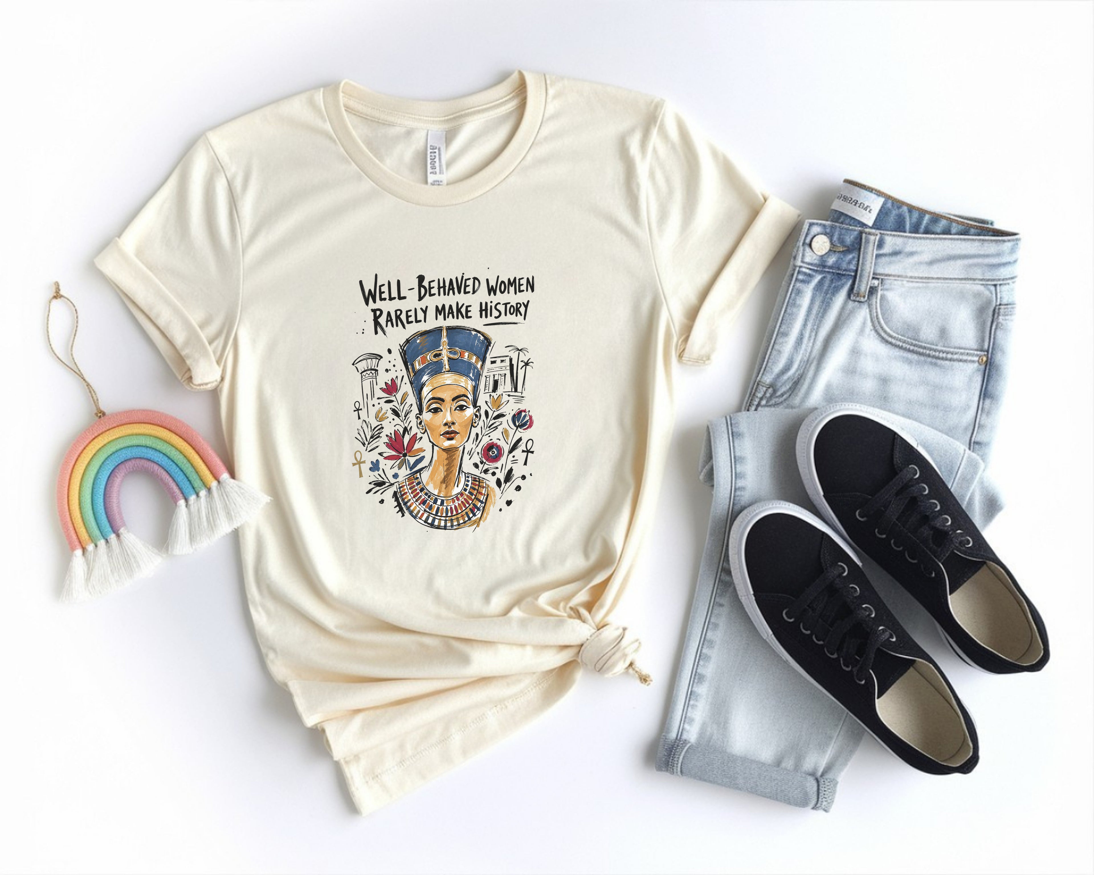 Nefertiti Sketch Make History Tee