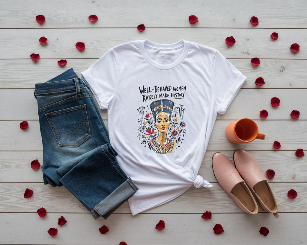 Nefertiti Sketch Make History Tee