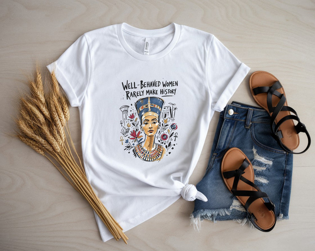 Nefertiti Sketch Make History Tee