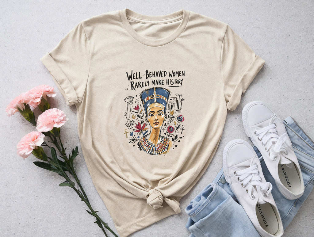 Nefertiti Sketch Make History Tee