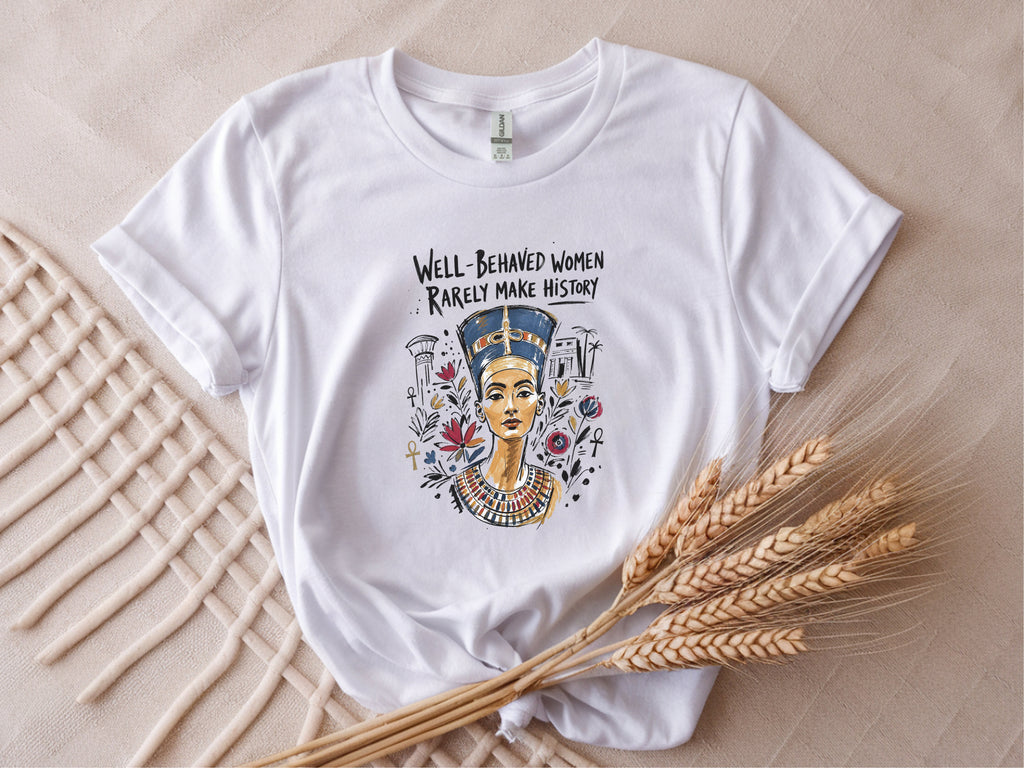 Nefertiti Sketch Make History Tee