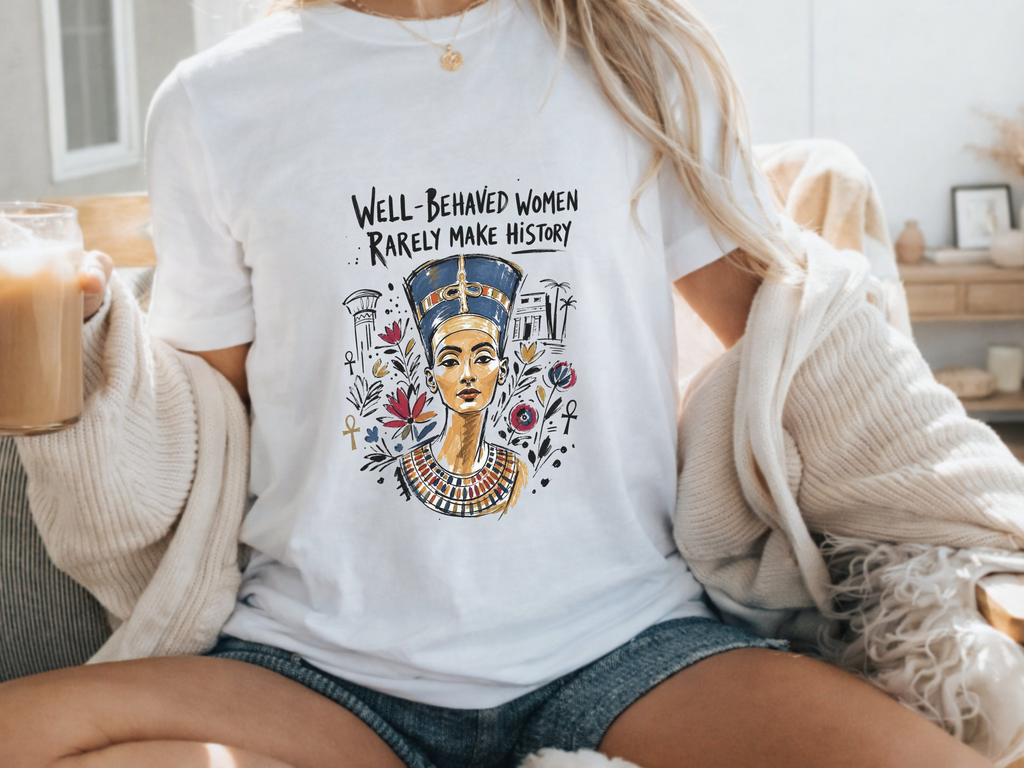 Nefertiti Sketch Make History Tee