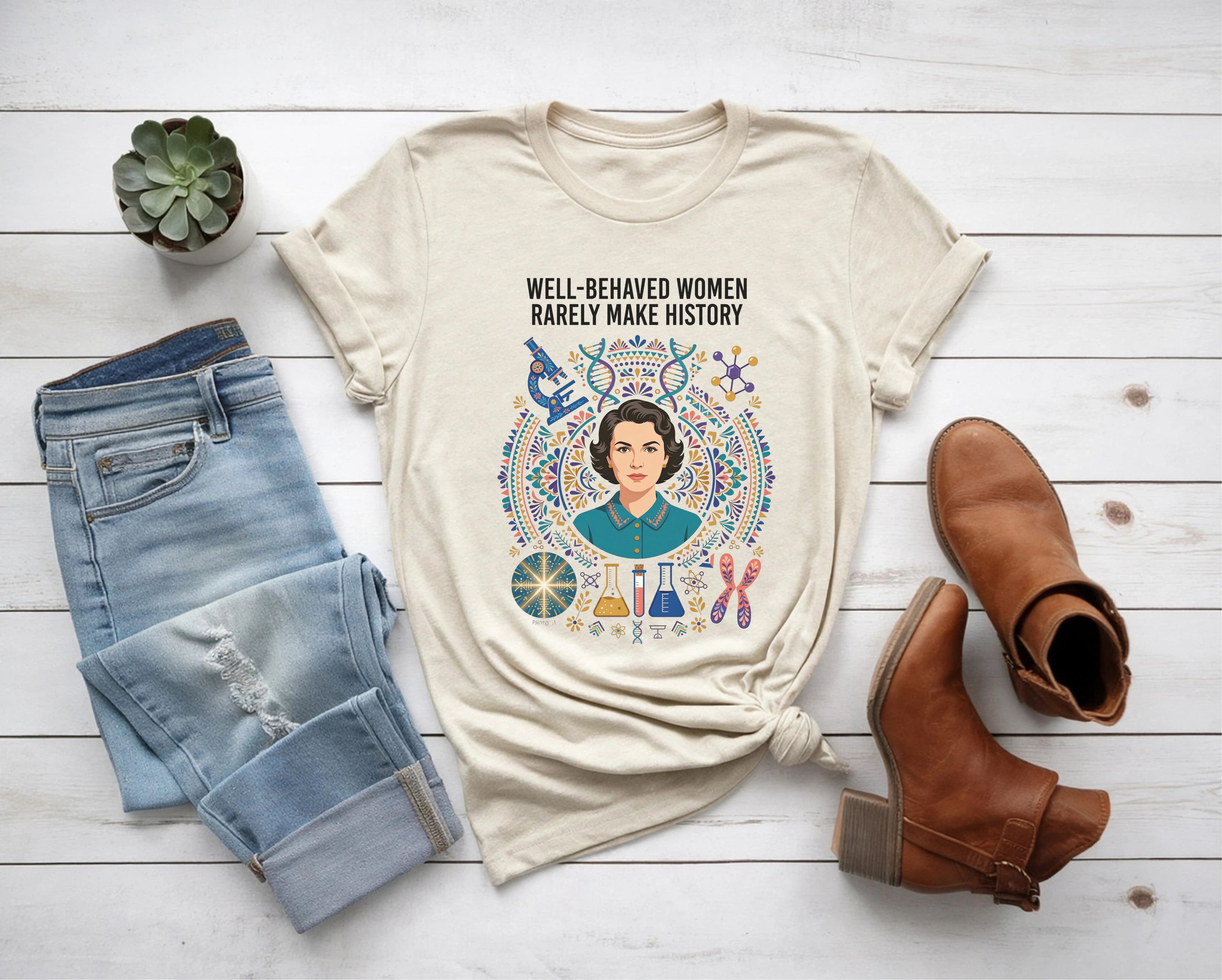 Rosalind Franklin Make History T-Shirt
