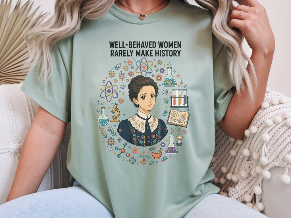 Marie Curie Make History Tee