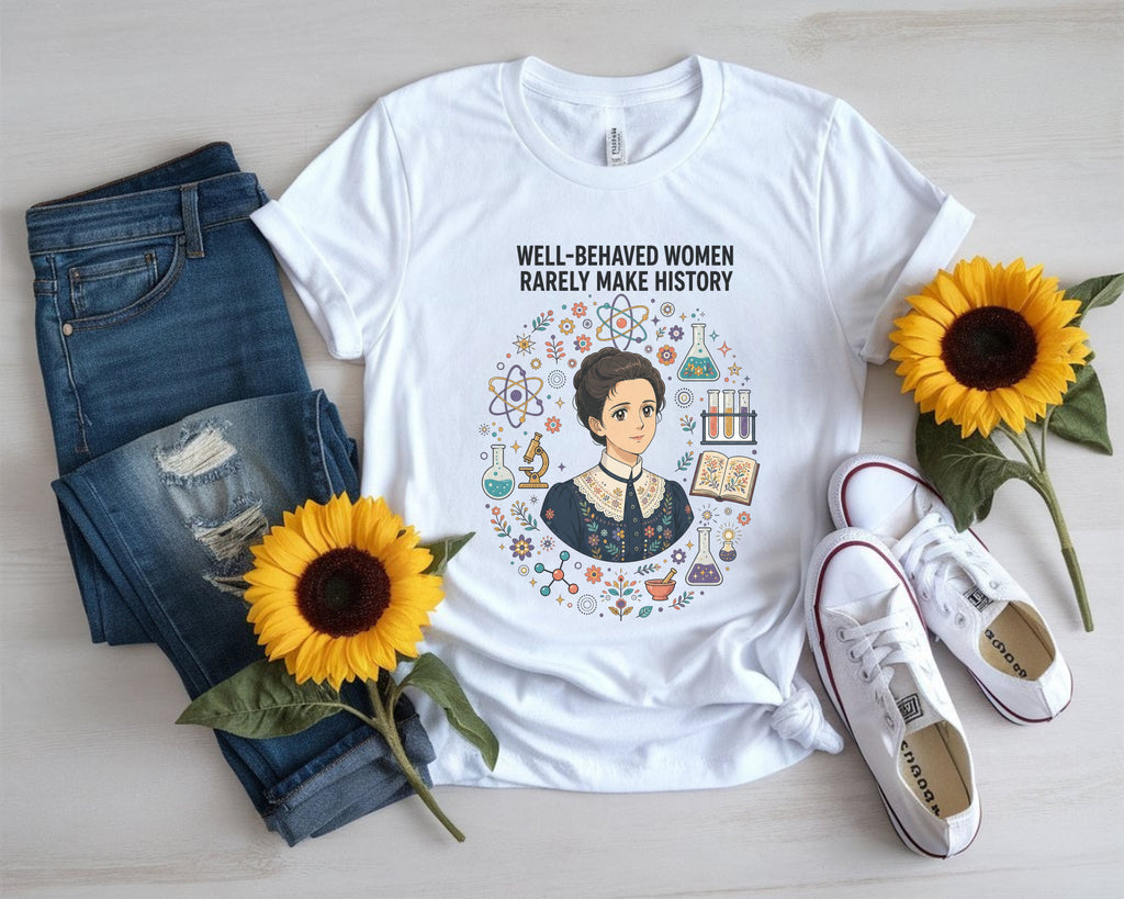 Marie Curie Make History Tee
