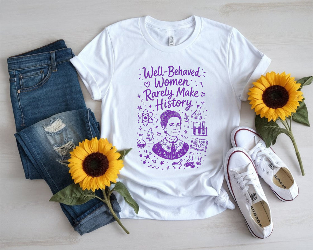 Marie Curie Doodle Shirt