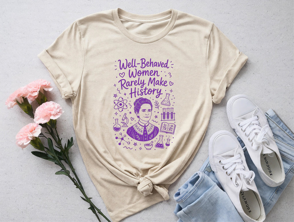 Marie Curie Doodle Shirt