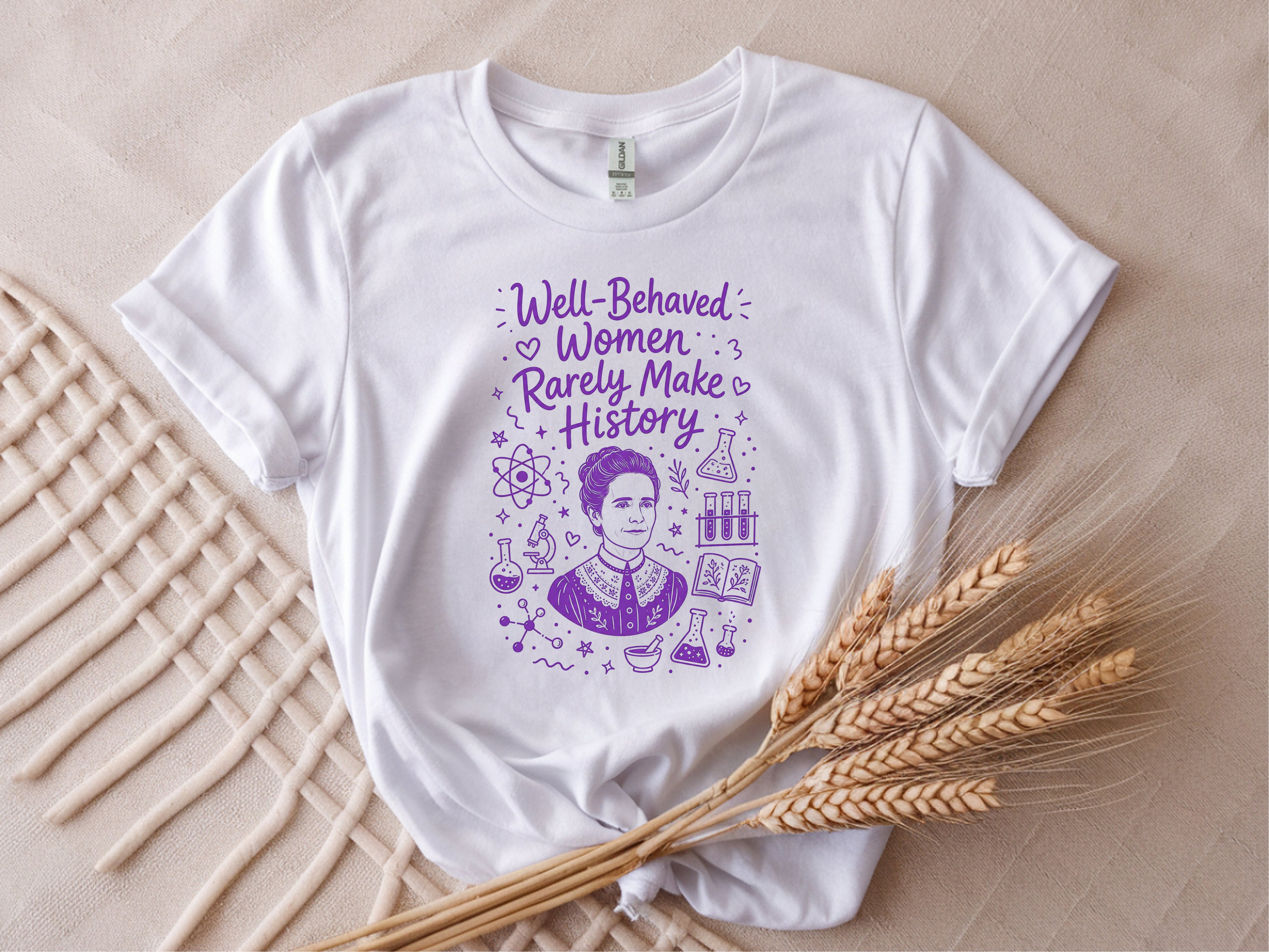 Marie Curie Doodle Shirt
