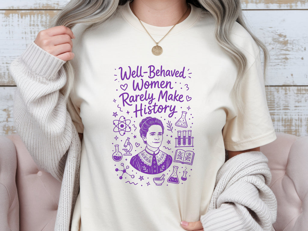 Marie Curie Doodle Shirt