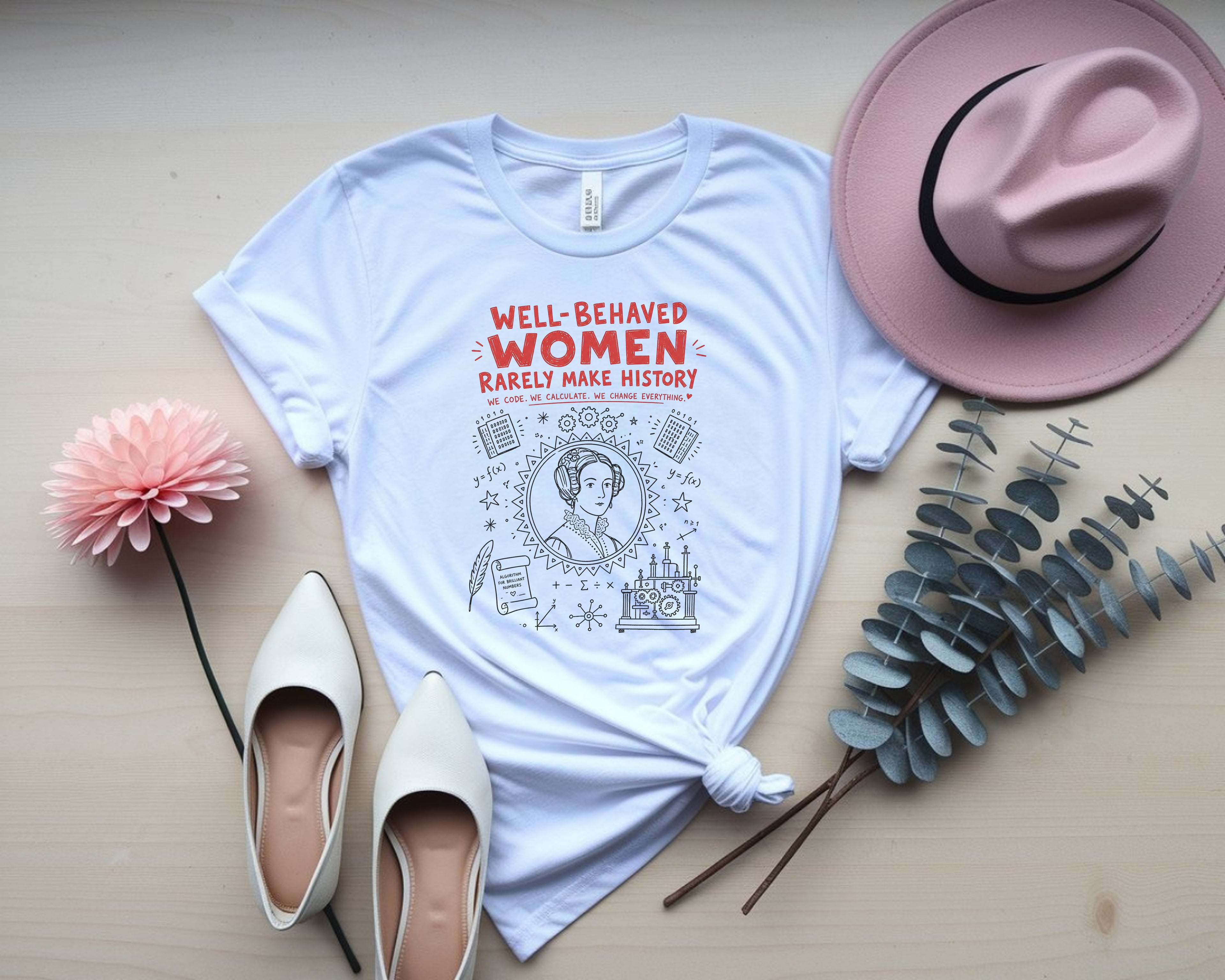 Ada Lovelace Line Art Tee