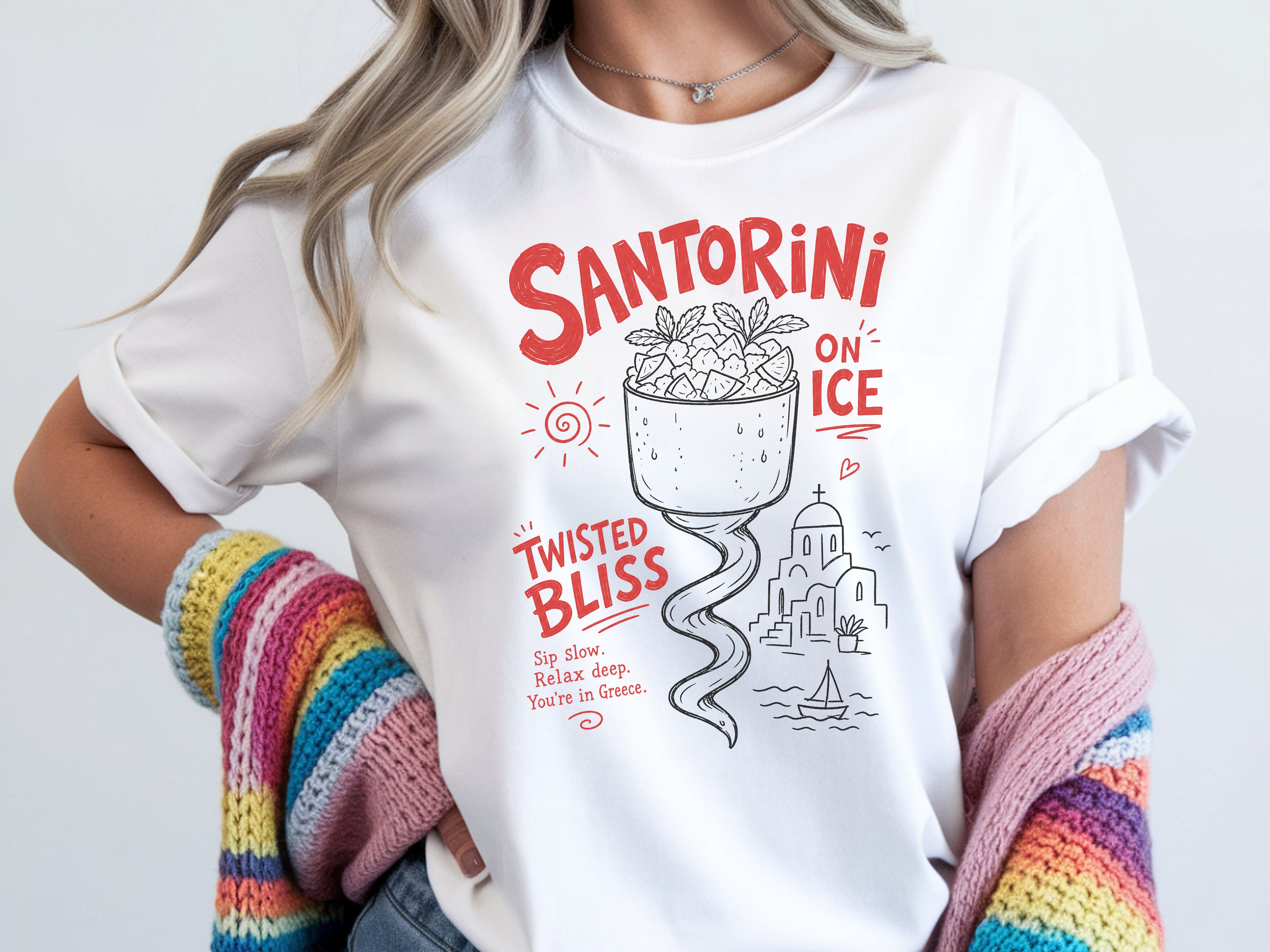 Santorini Greece T-Shirt