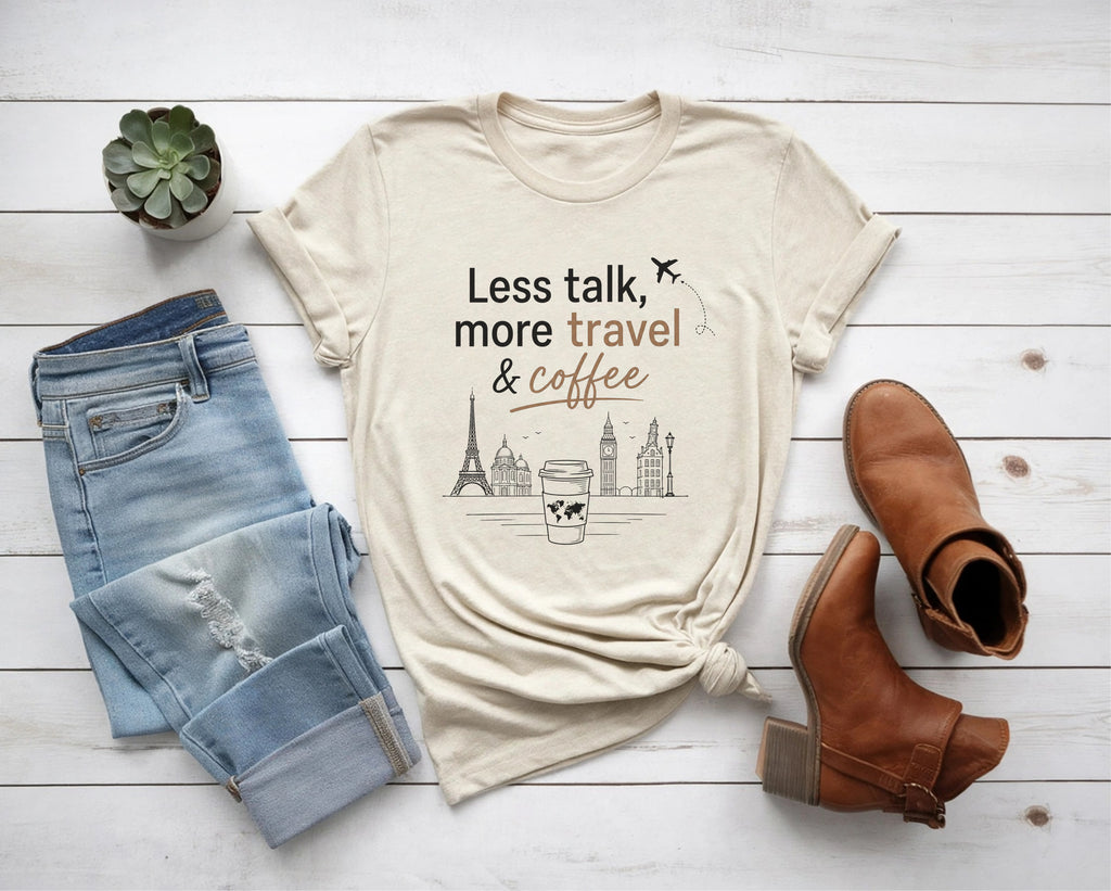 Eiffel Tower Coffee Travel Tee