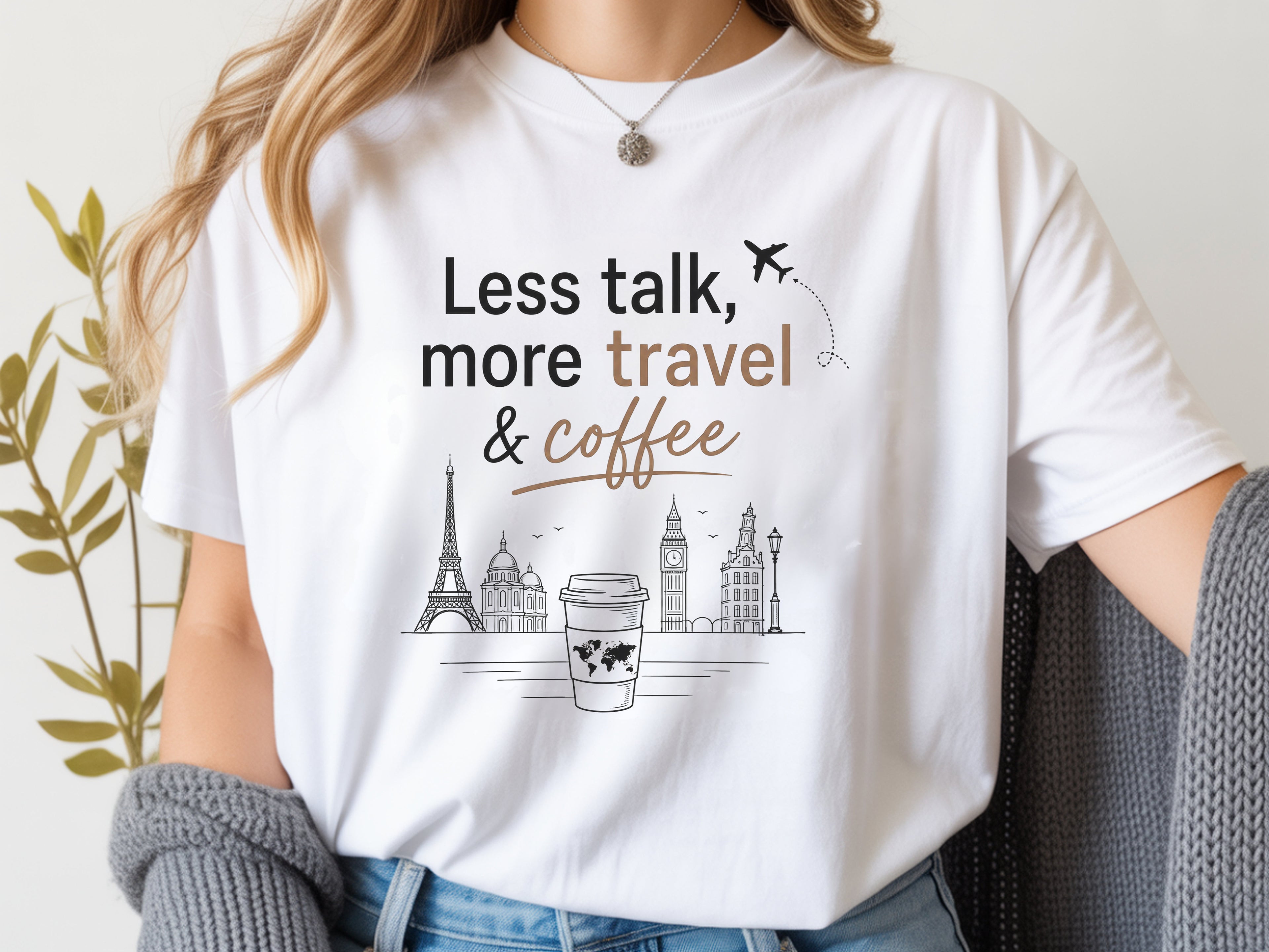 Eiffel Tower Coffee Travel Tee