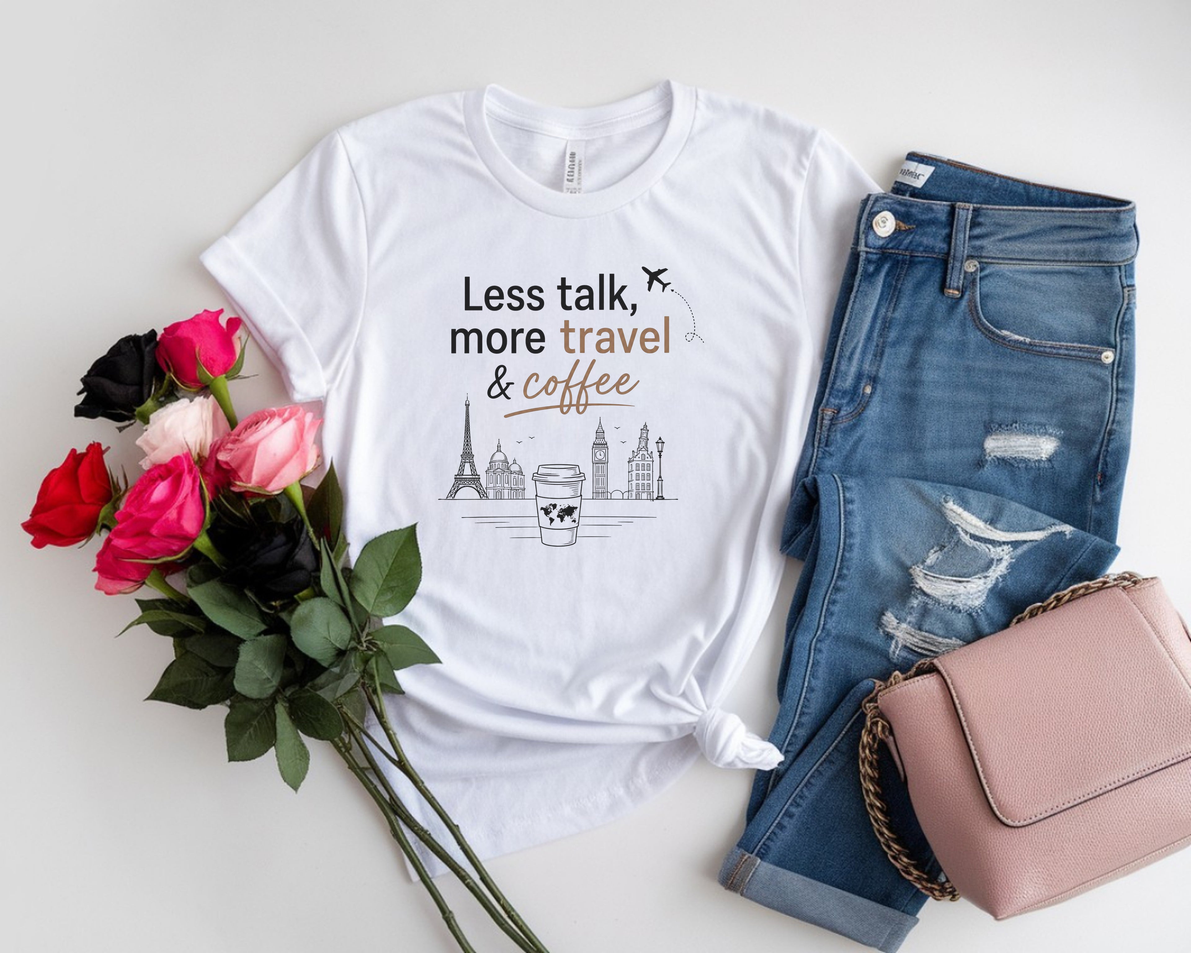 Eiffel Tower Coffee Travel Tee