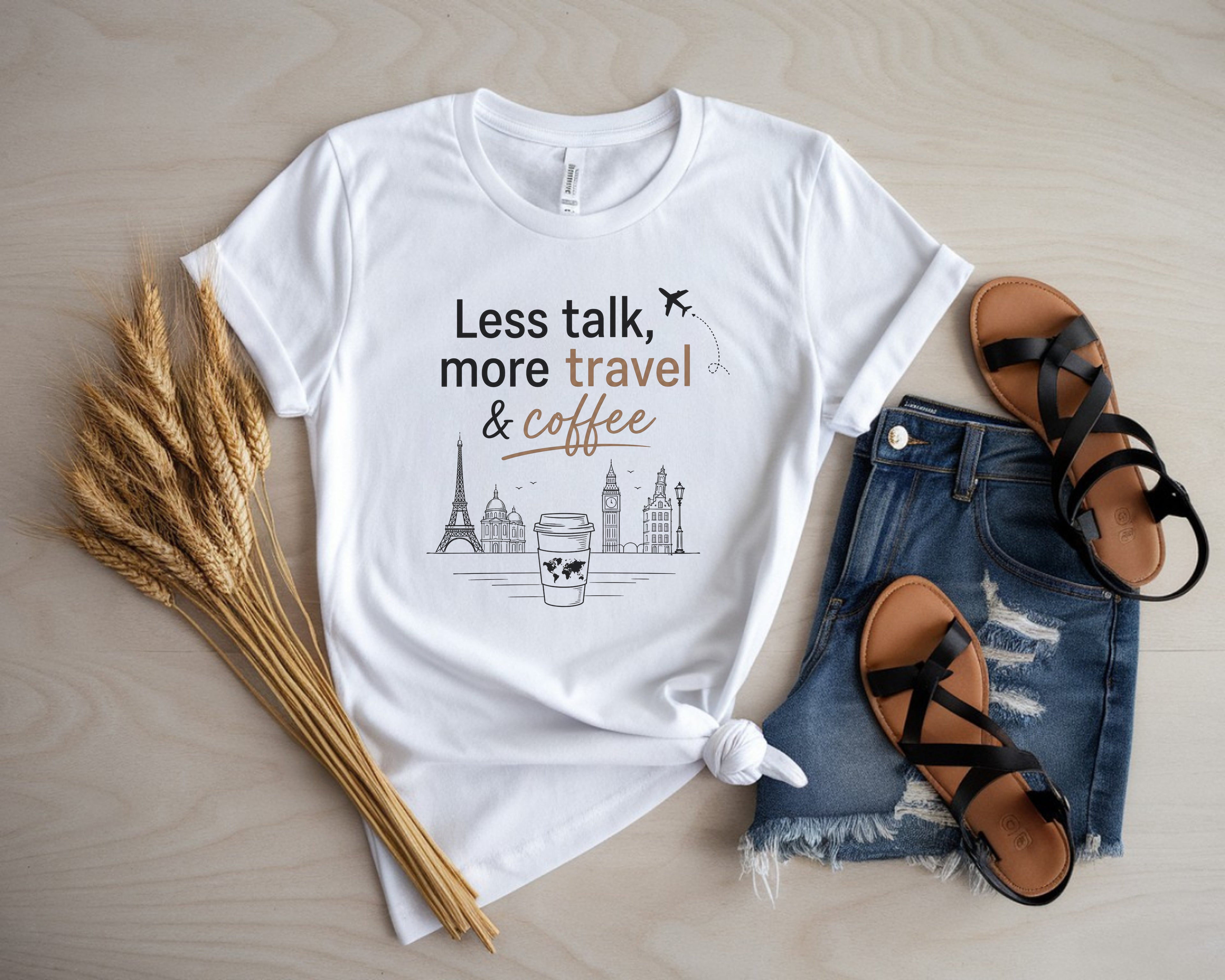 Eiffel Tower Coffee Travel Tee