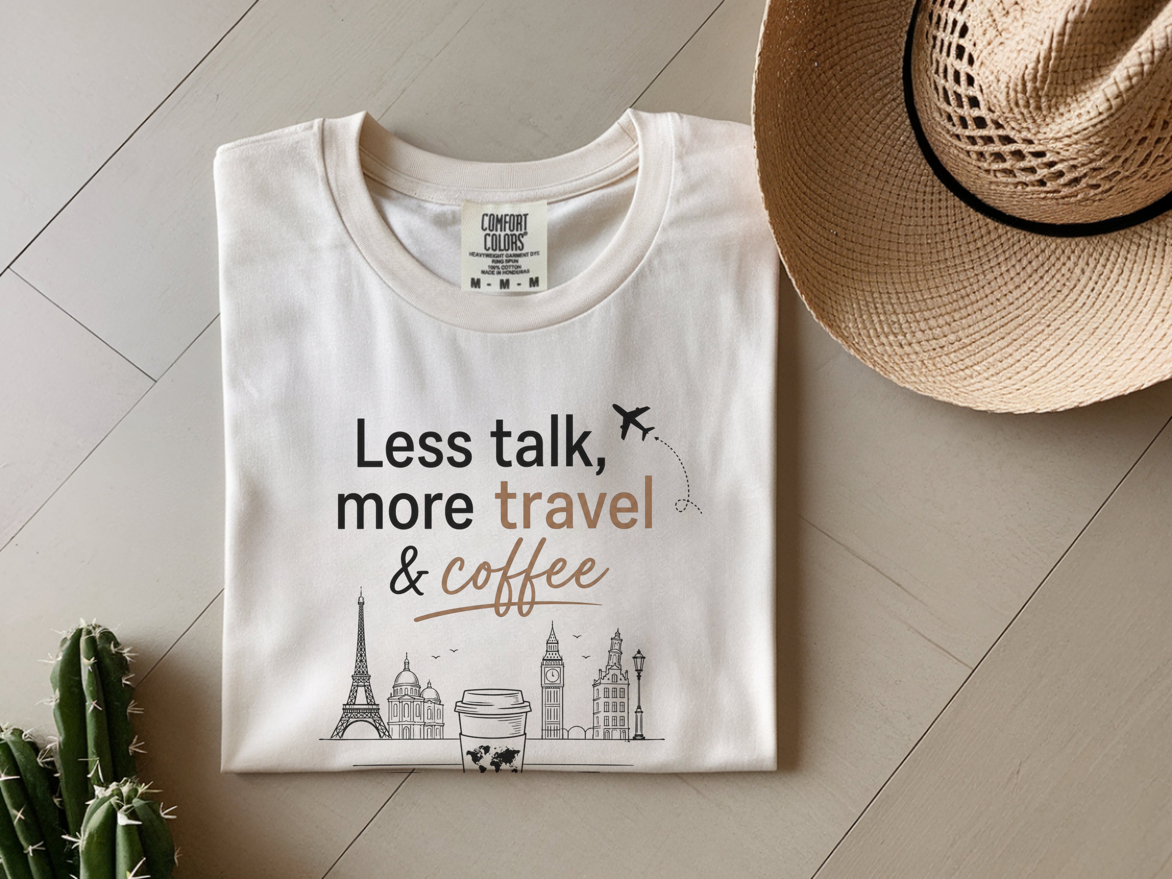 Eiffel Tower Coffee Travel Tee