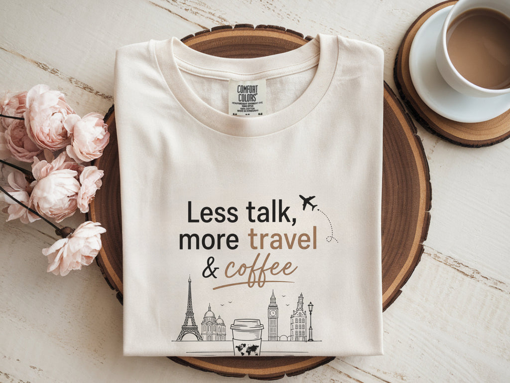 Eiffel Tower Coffee Travel Tee