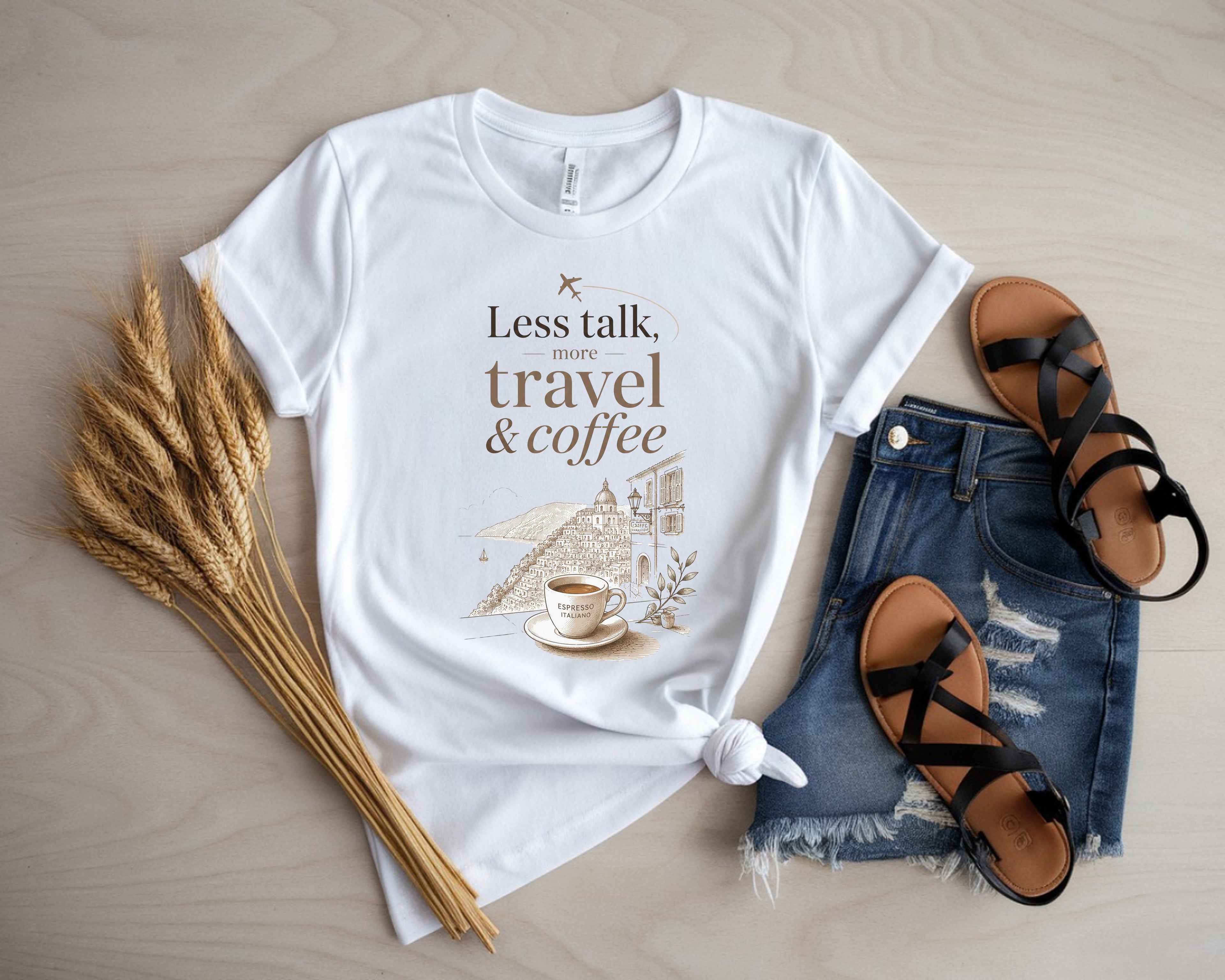 Amalfi Coast Italy Coffee Tee