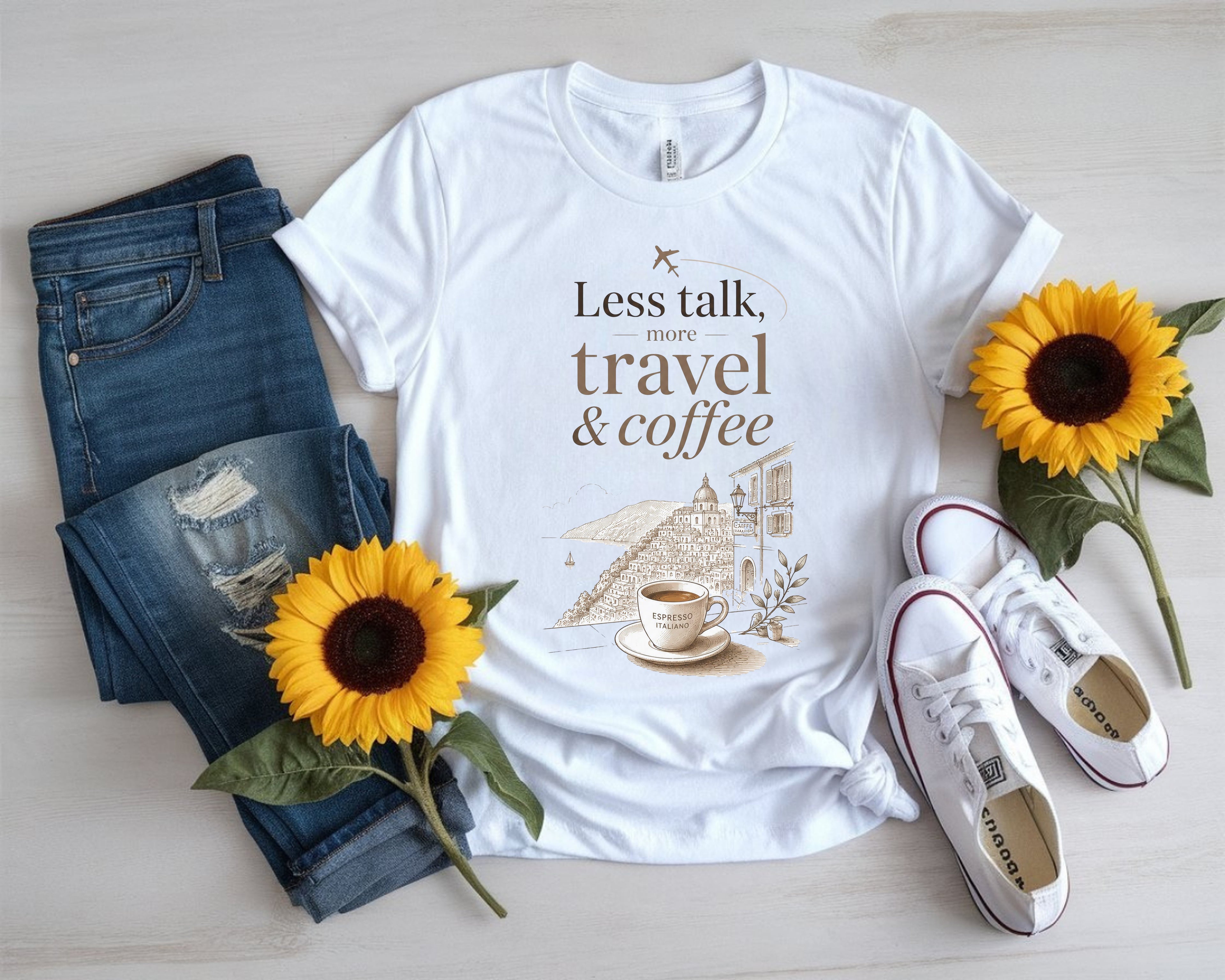 Amalfi Coast Italy Coffee Tee