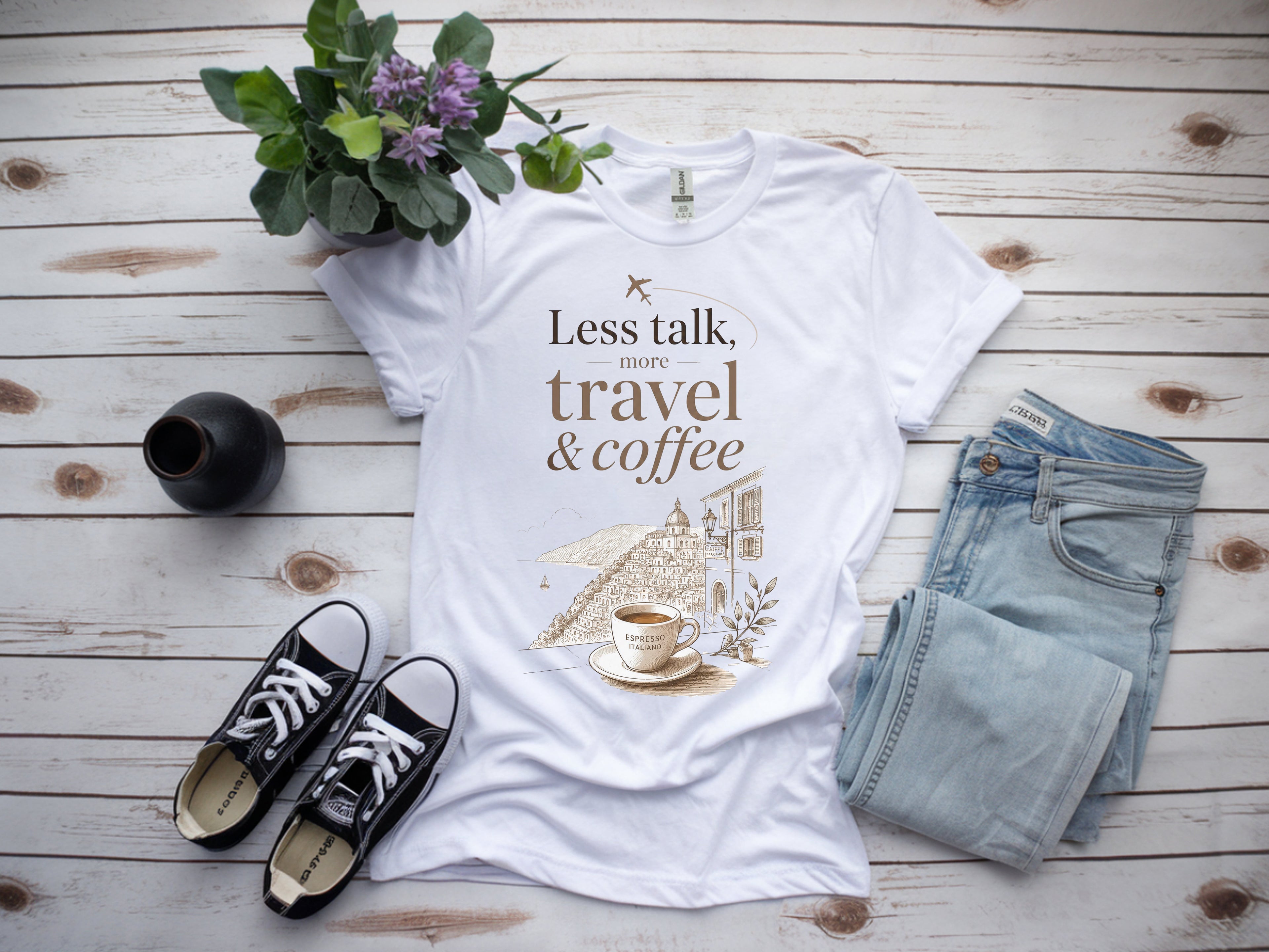 Amalfi Coast Italy Coffee Tee