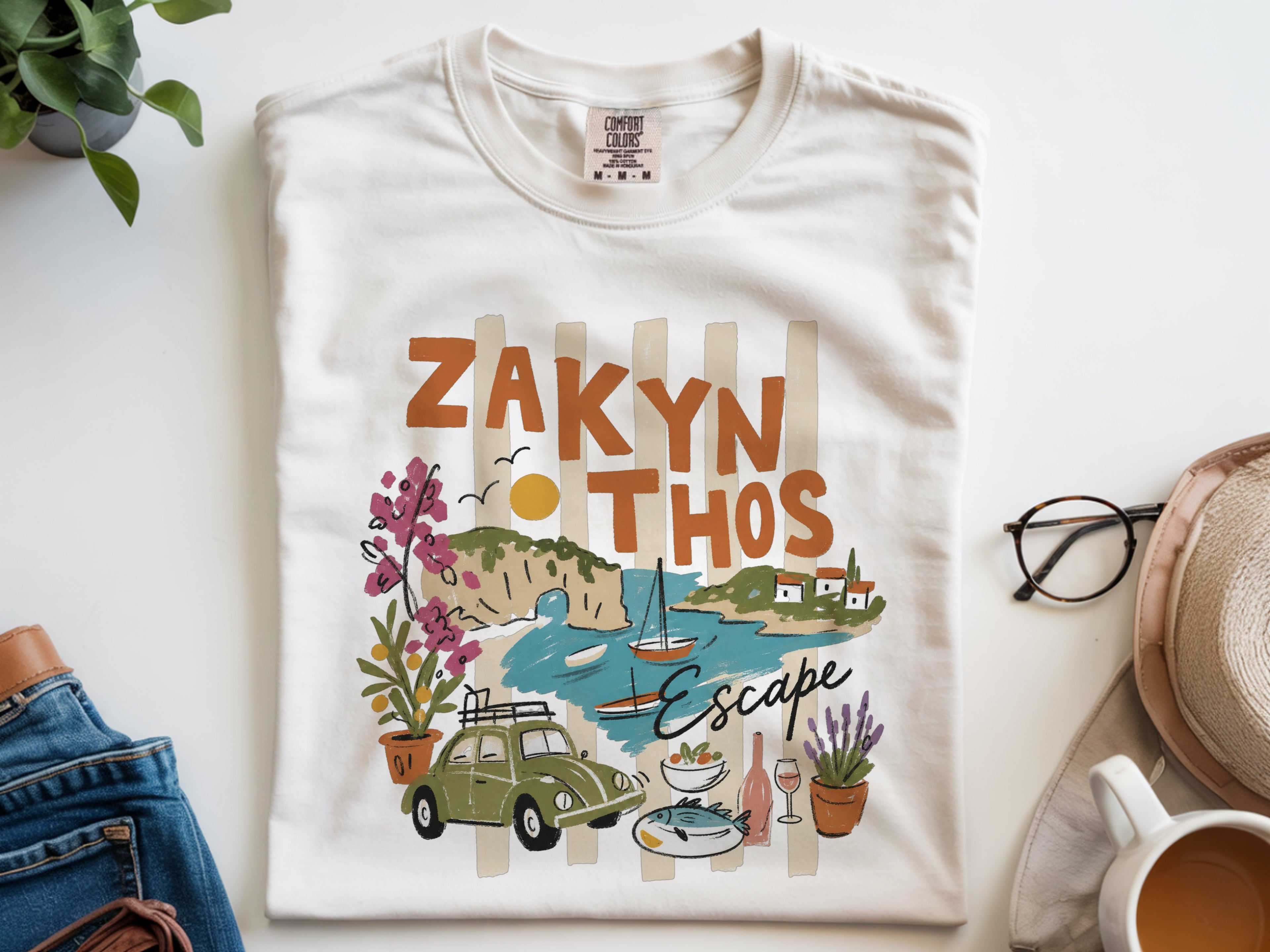 Greece Island Zakynthos Escape Vacation T-shirt