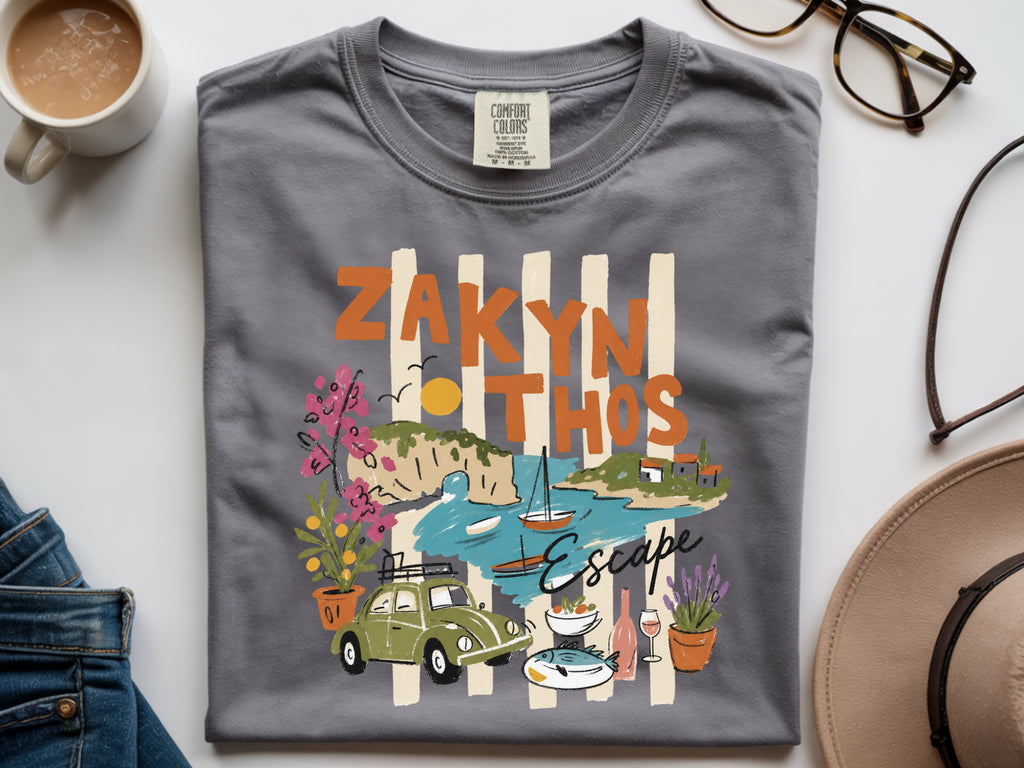 Greece Island Zakynthos Escape Vacation T-shirt