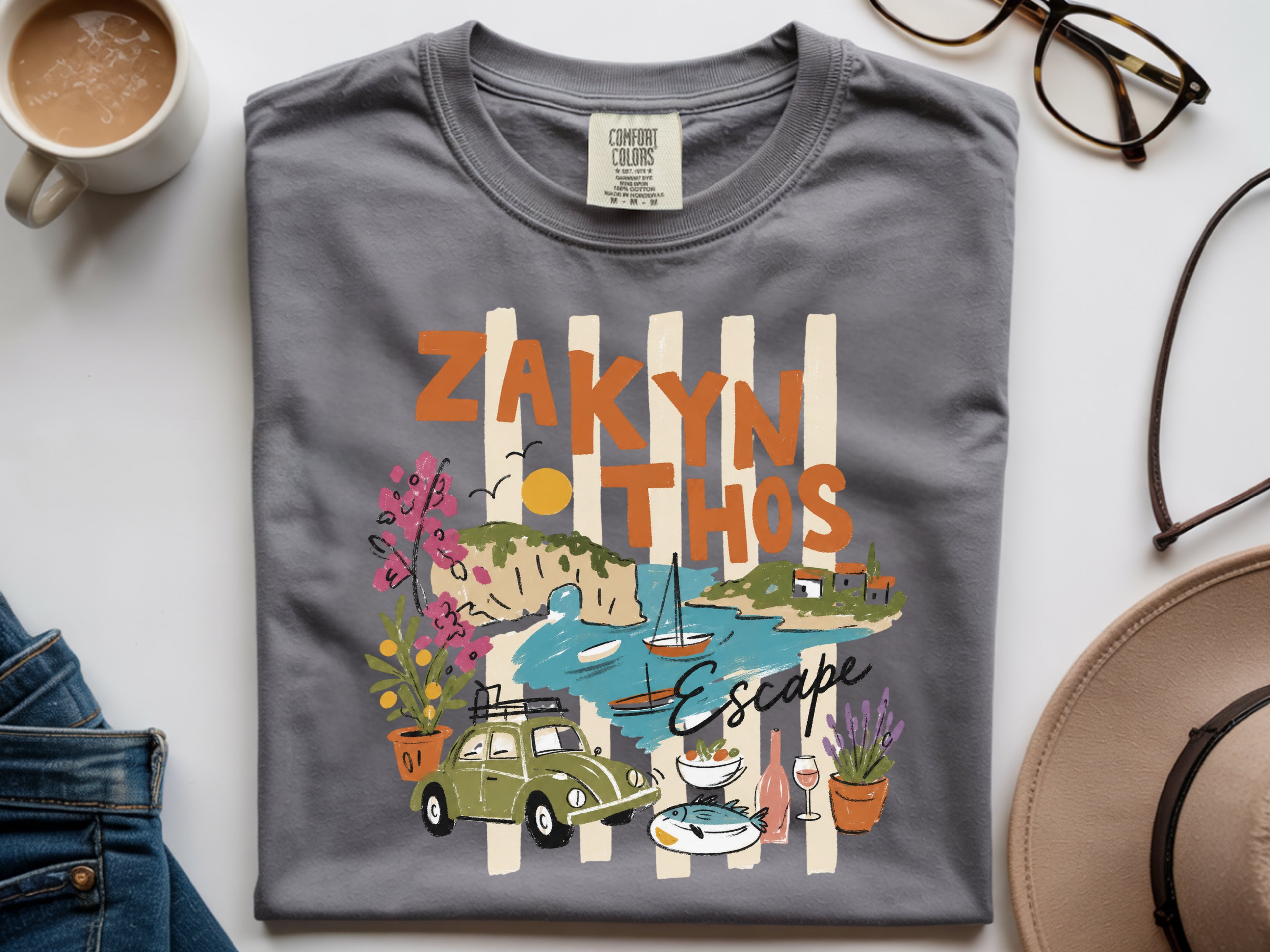 Greece Island Zakynthos Escape Vacation T-shirt