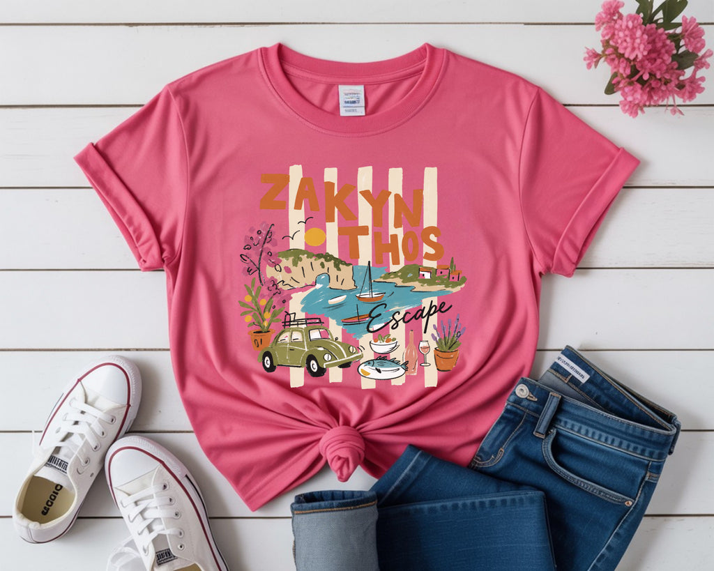 Greece Island Zakynthos Escape Vacation T-shirt