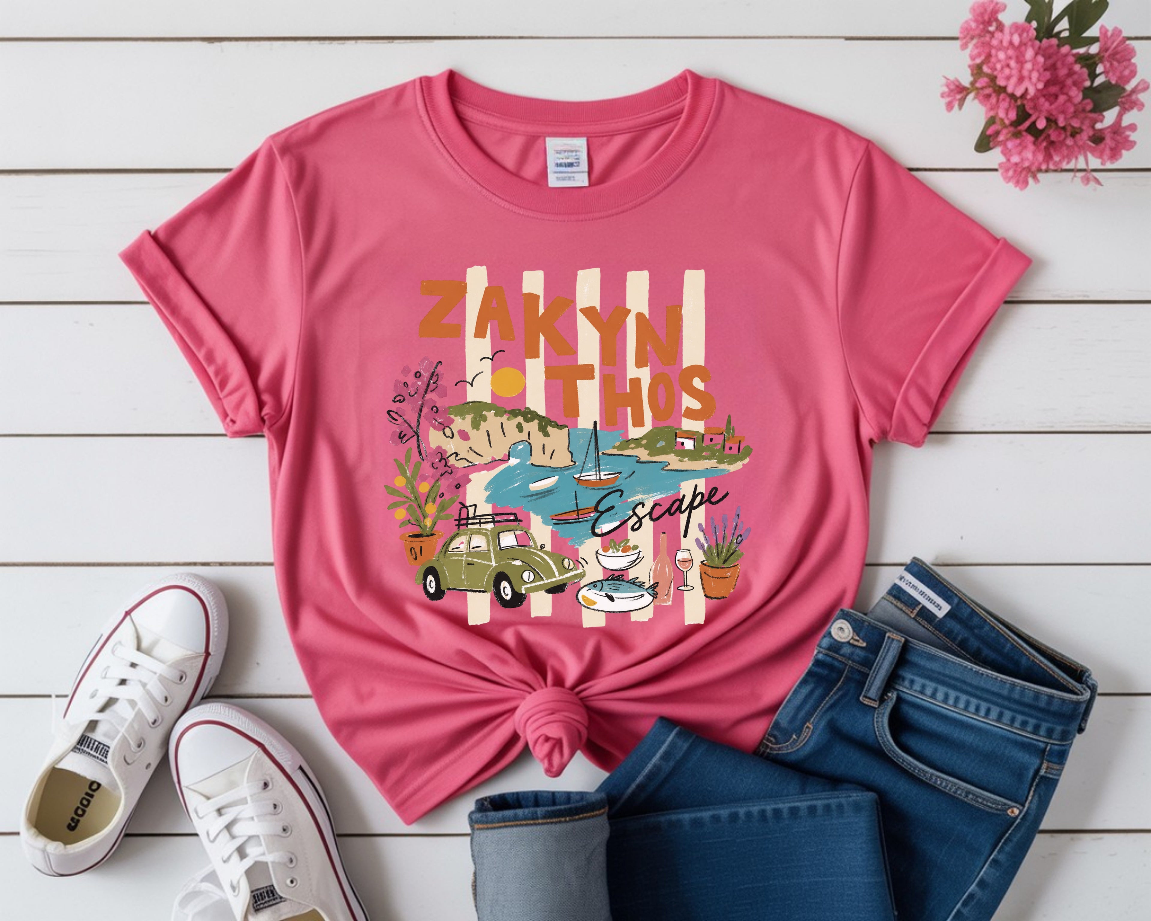 Greece Island Zakynthos Escape Vacation T-shirt