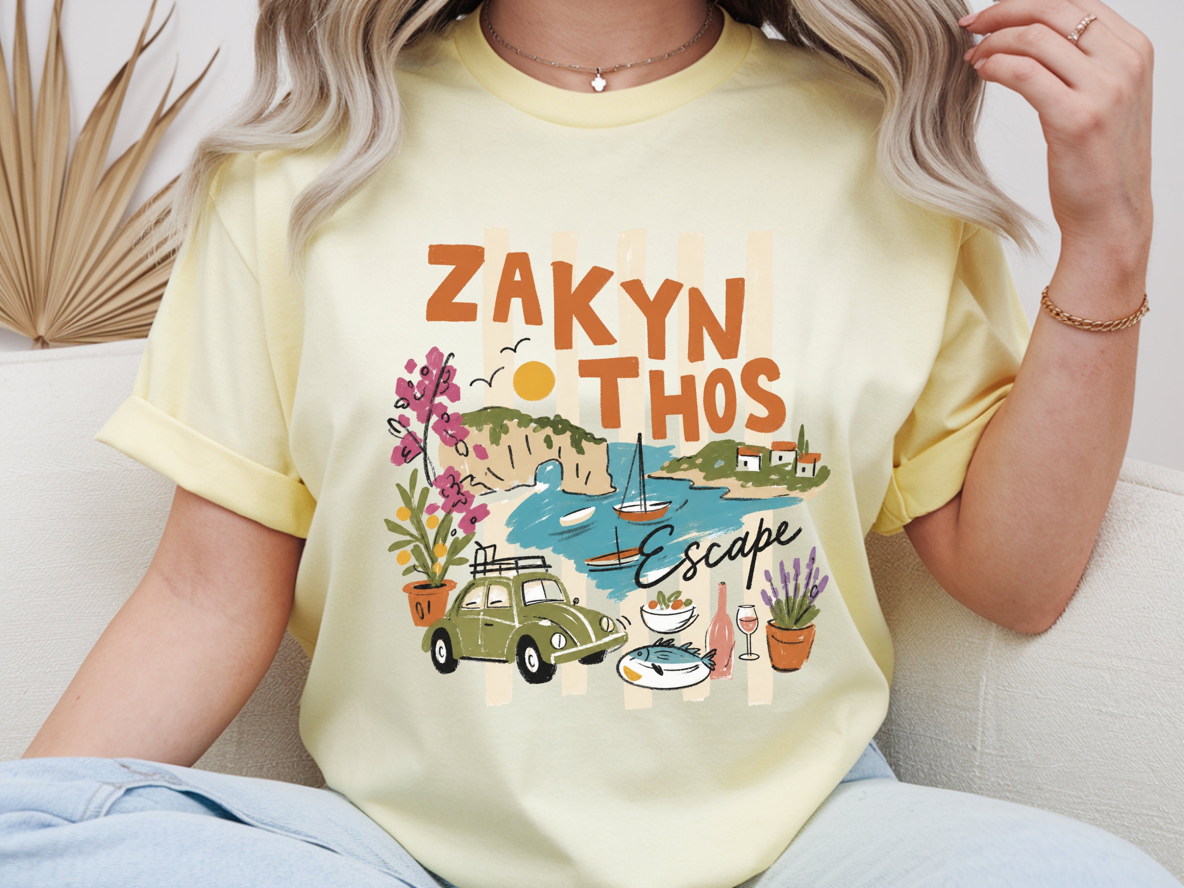 Greece Island Zakynthos Escape Vacation T-shirt