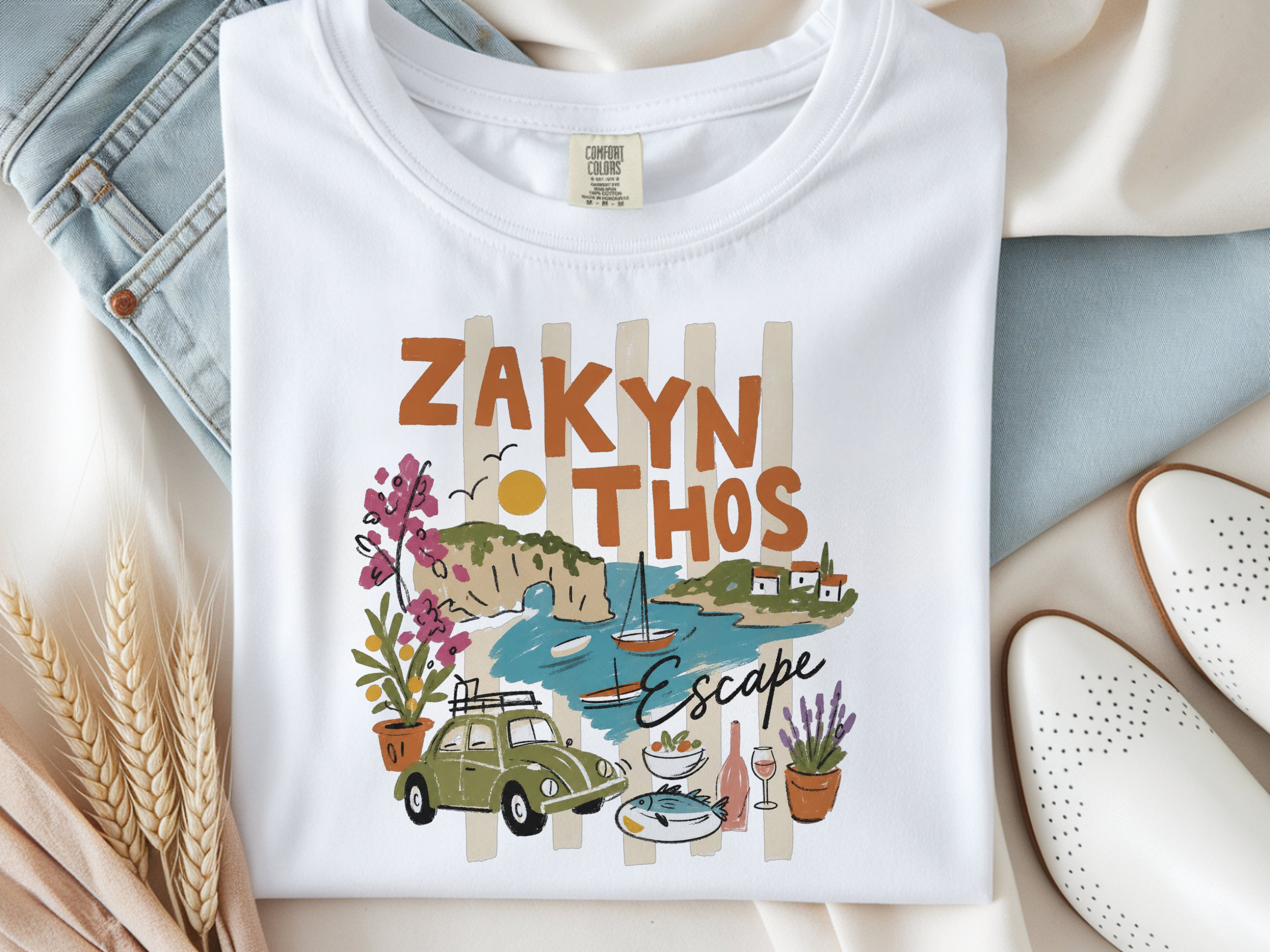 Greece Island Zakynthos Escape Vacation T-shirt