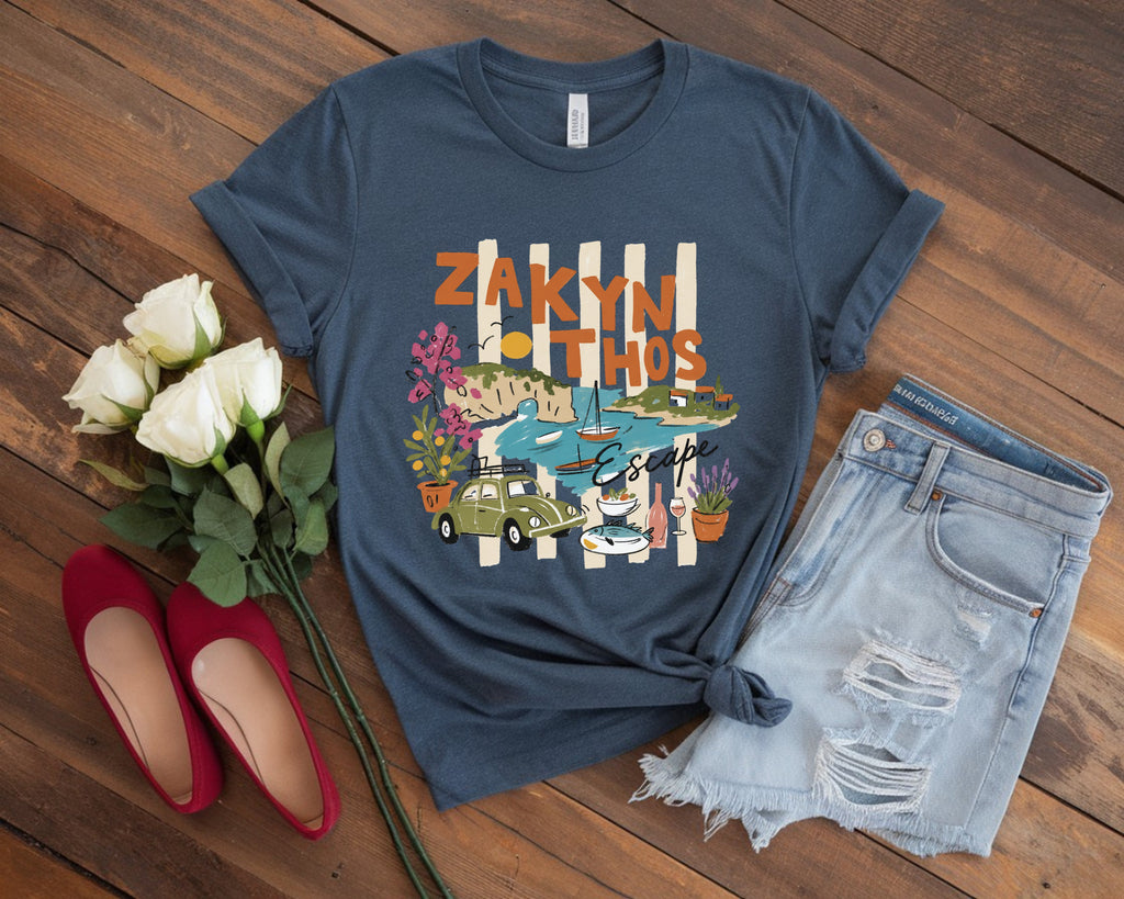 Greece Island Zakynthos Escape Vacation T-shirt