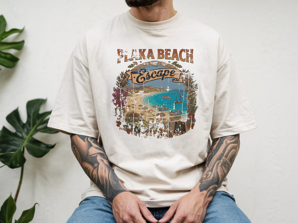 Vintage Plaka Beach Shirt